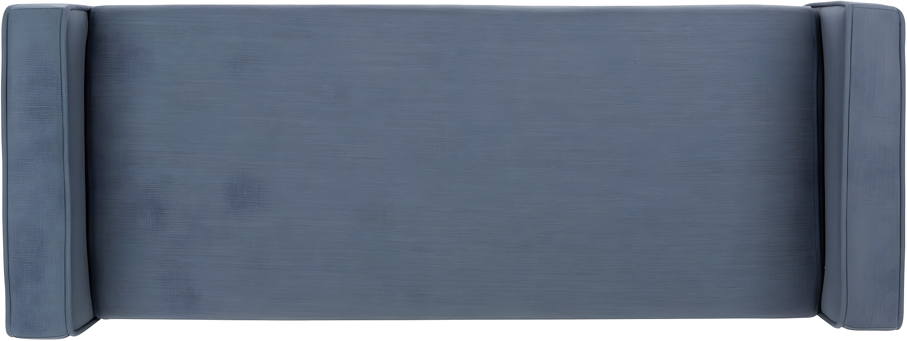 Henri Mid-Century Bench - Navy Linen/Walnut - Safavieh