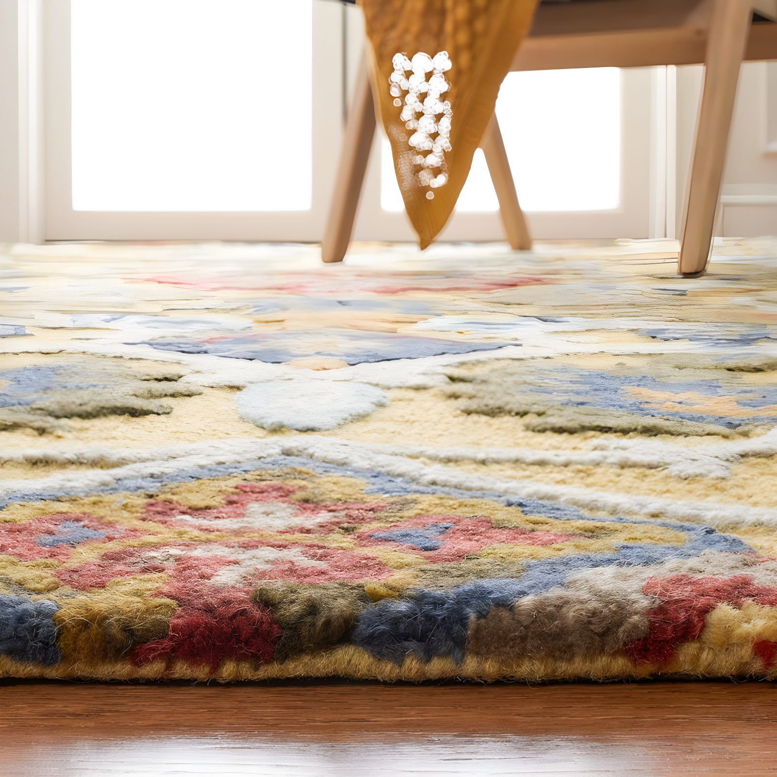 Blossom BLM402 Hand Tufted Runner Rug - Gold/Multi - 2'3"x12' - Safavieh.