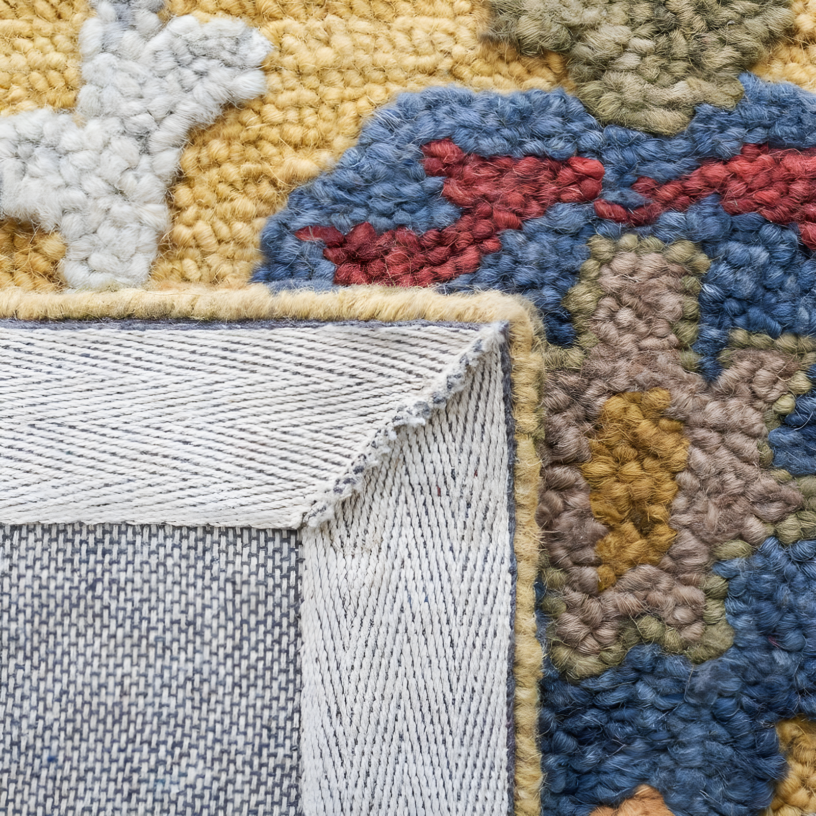 Blossom BLM402 Hand Tufted Runner Rug - Gold/Multi - 2'3"x12' - Safavieh.