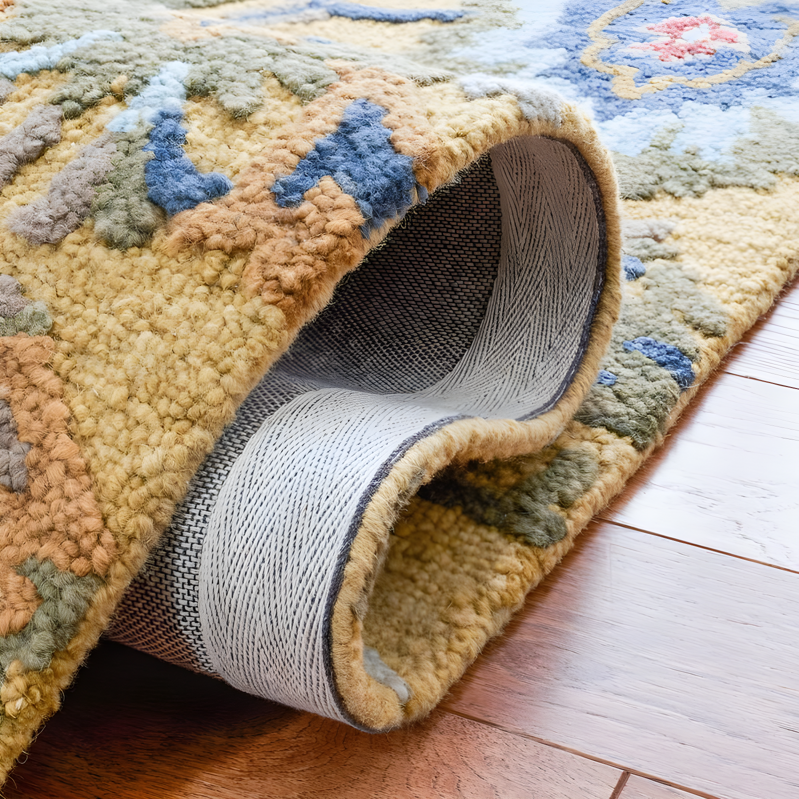Blossom BLM402 Hand Tufted Runner Rug - Gold/Multi - 2'3"x12' - Safavieh.
