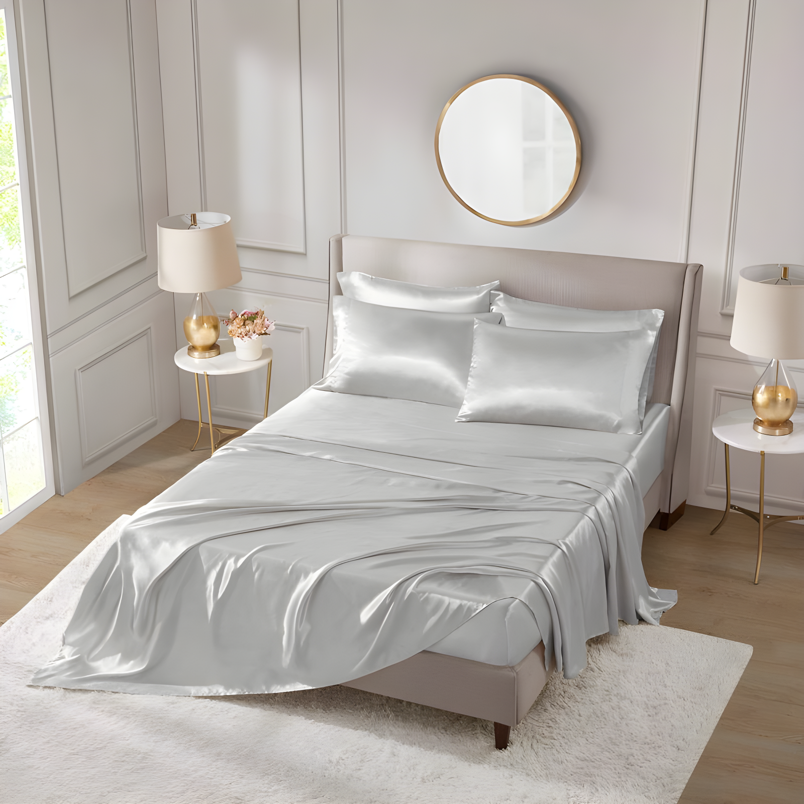 Madison Park Essentials Satin Luxury Sheet Set