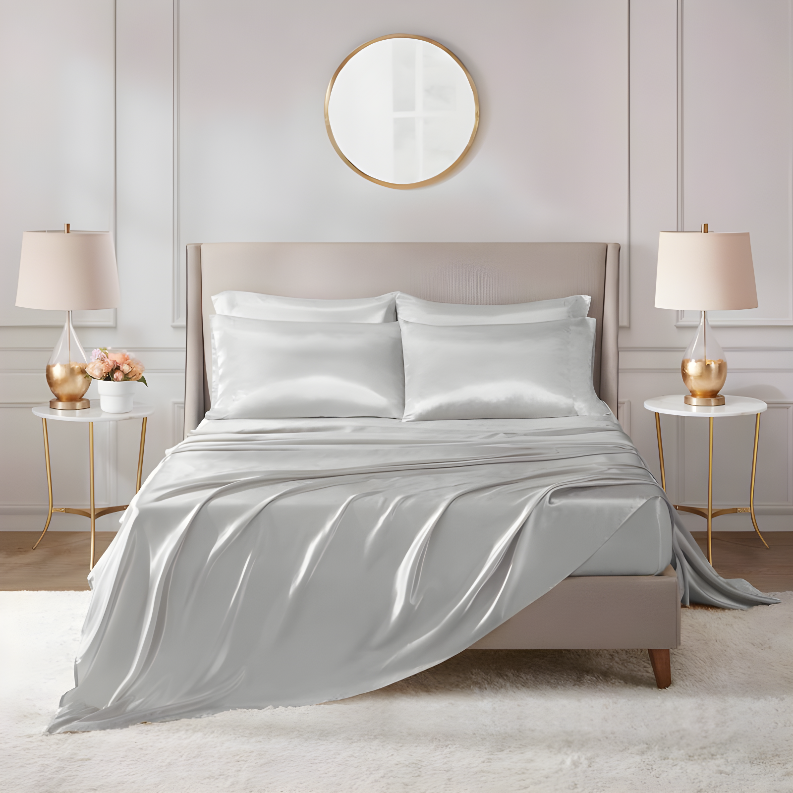 Madison Park Essentials Satin Luxury Sheet Set