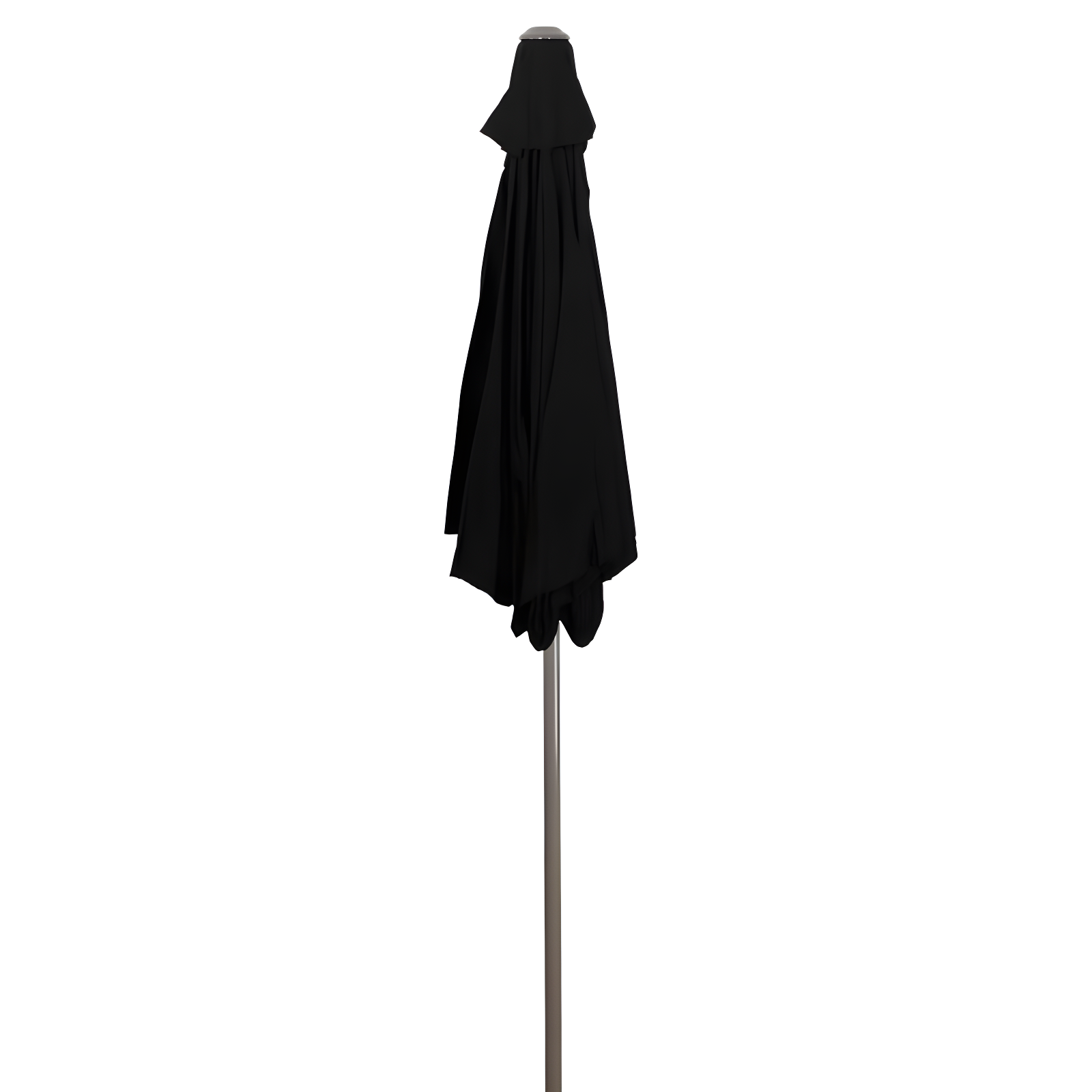 Northlight 7.5ft Outdoor Patio Market Umbrella with Hand Crank, Black