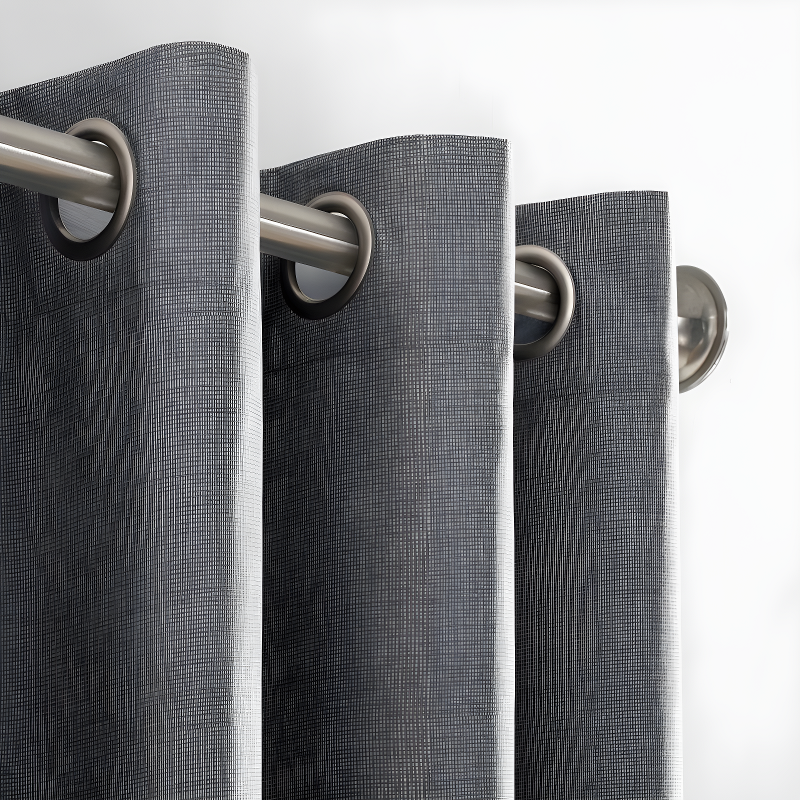 50"x84" Sun Zero 100% Blackout Duran Thermal Insulated Grommet Curtain Panel Gray