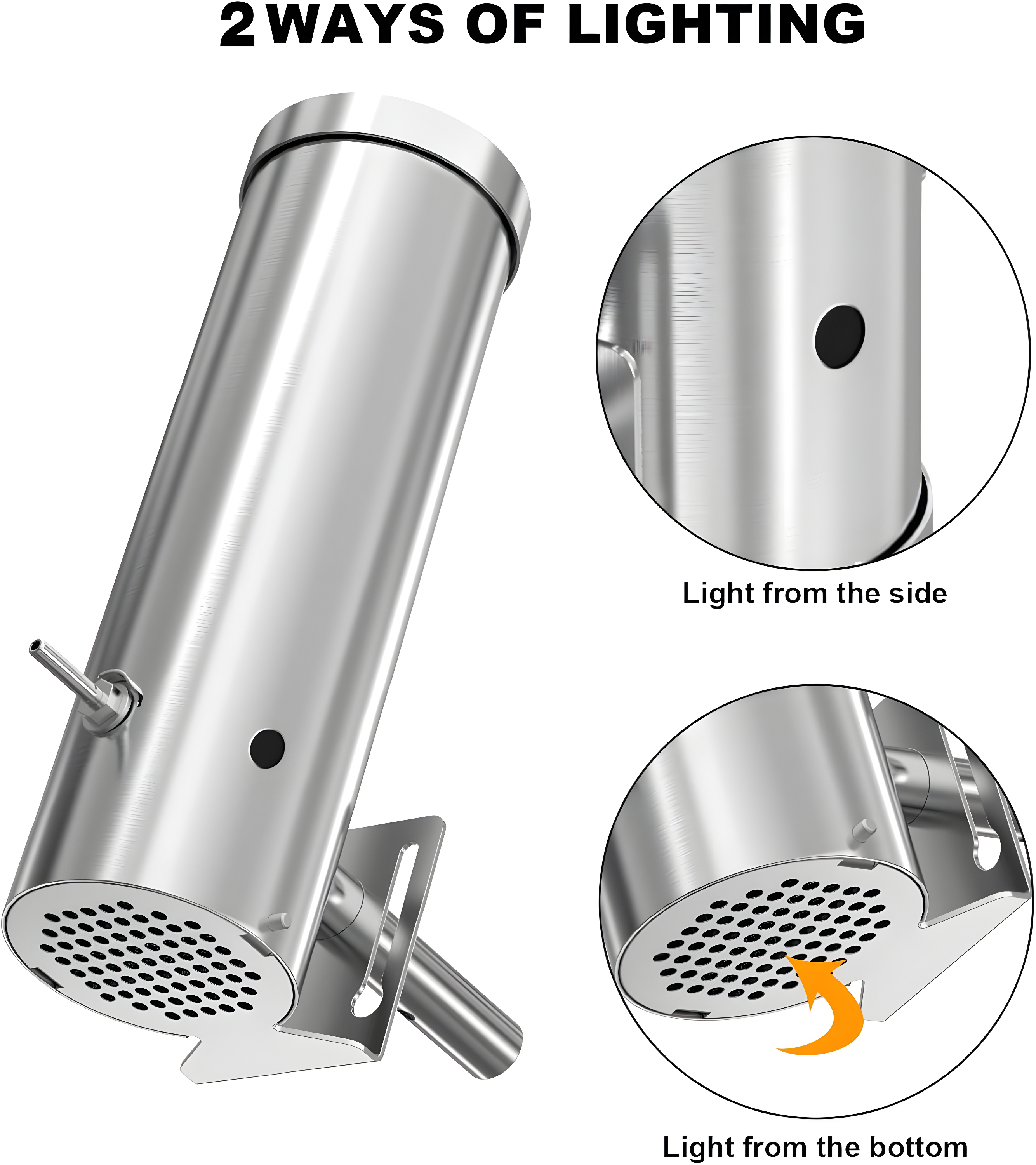 Cold Smoke Generator with Lid & Air Pump, Portable Electric BBQ Smoker, Wood Pellets Outdoor Smoker, Grill Accessory Barbecue Tools for Meat Vegetable, Hot & Cold Smoking, Stainless Steel
