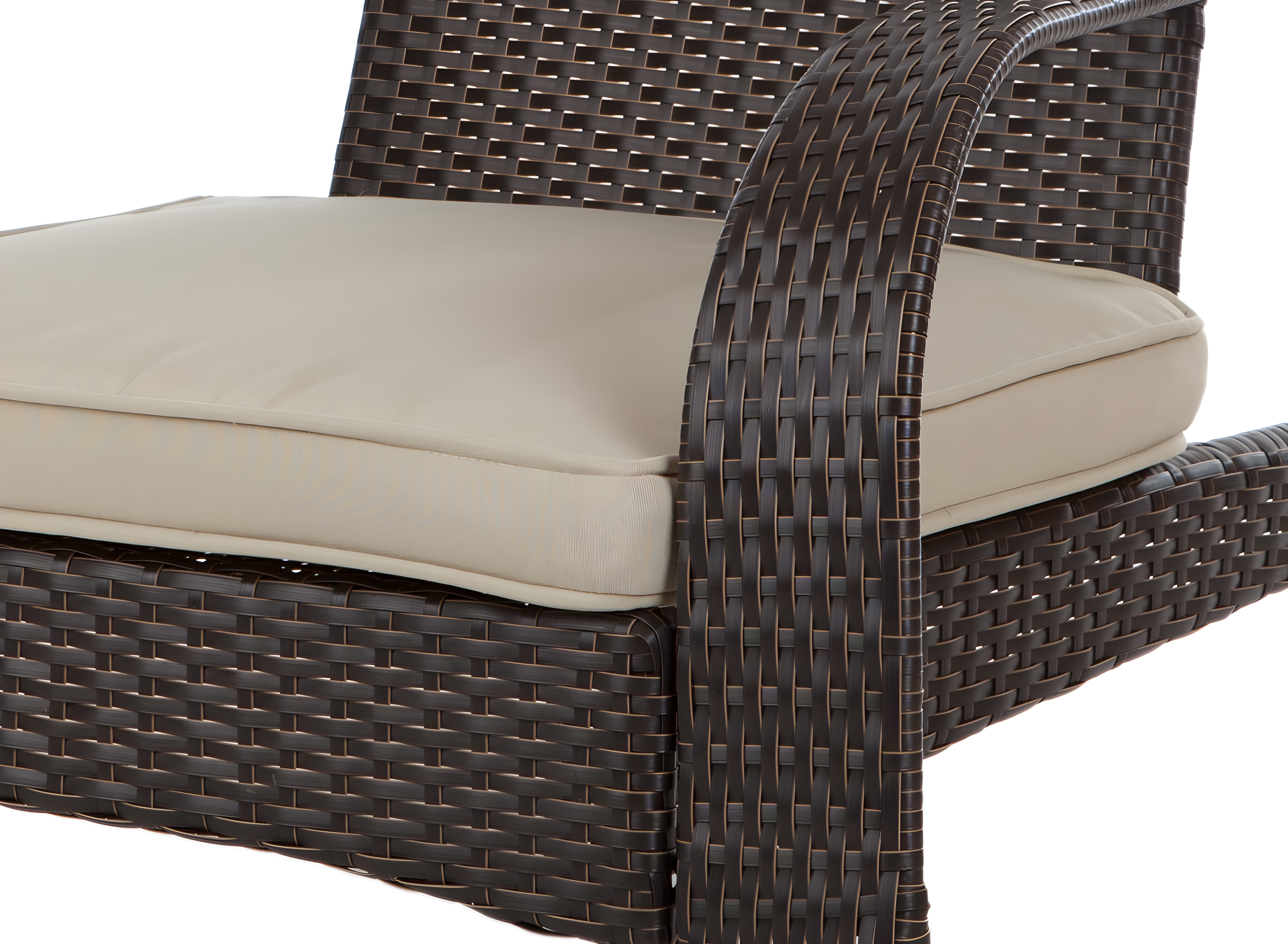 Balkene HomeCoconino Wicker Chair-Finish:Mocha/Beige