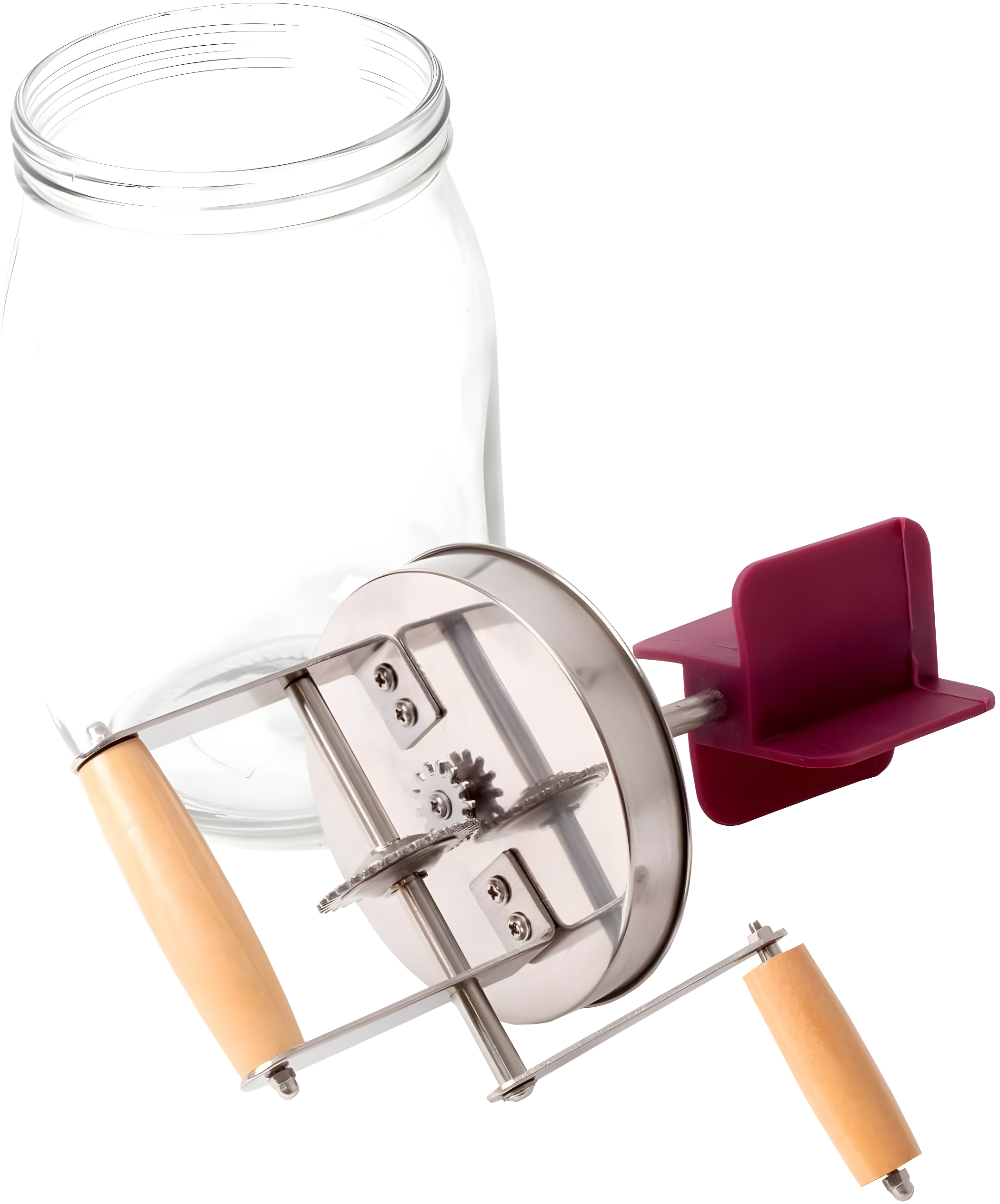 Lehman's Dazey Butter Churn, Vintage Style Non-Electric Hand Crank, Makes up to 8 oz in 10 to 15 Minutes, 11 inches high