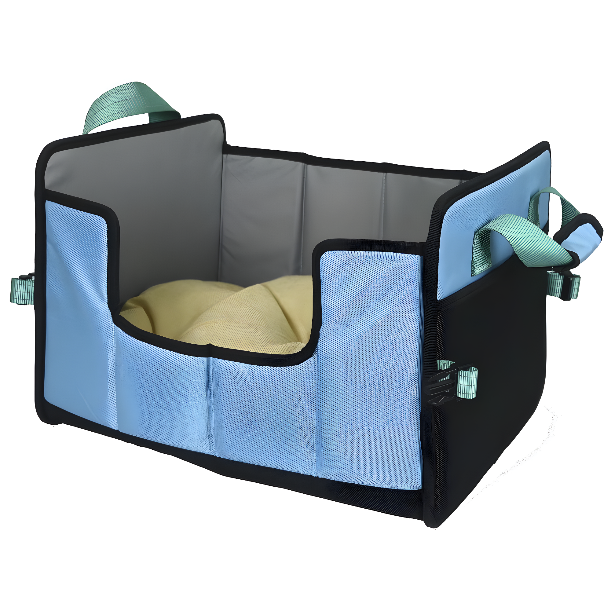 Pet Life Travel-Nest Folding Travel Cat and Dog Bed, LG, Blue