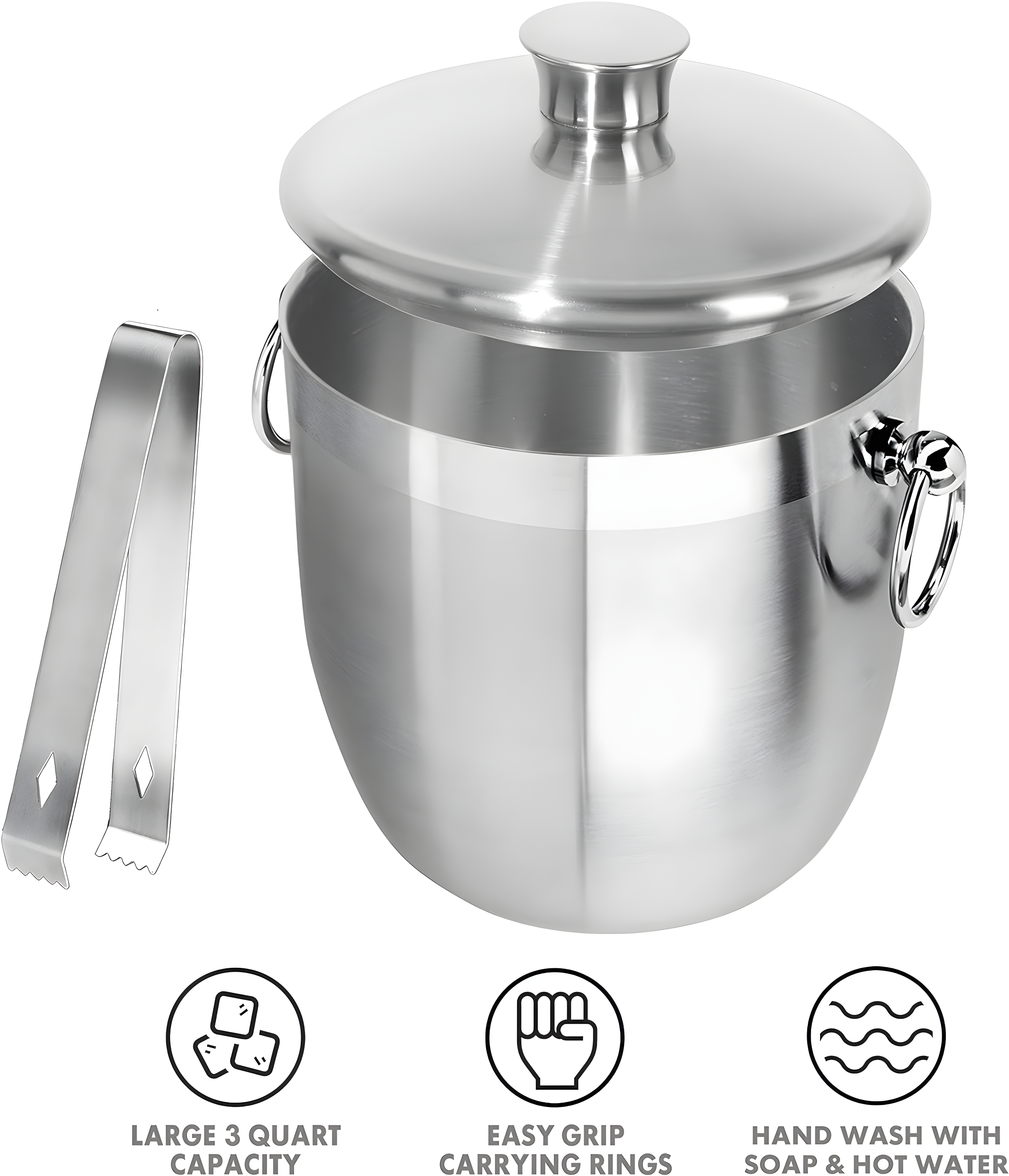 OGGI Oggi Barware Stainless Steel Champagne Ice Bucket