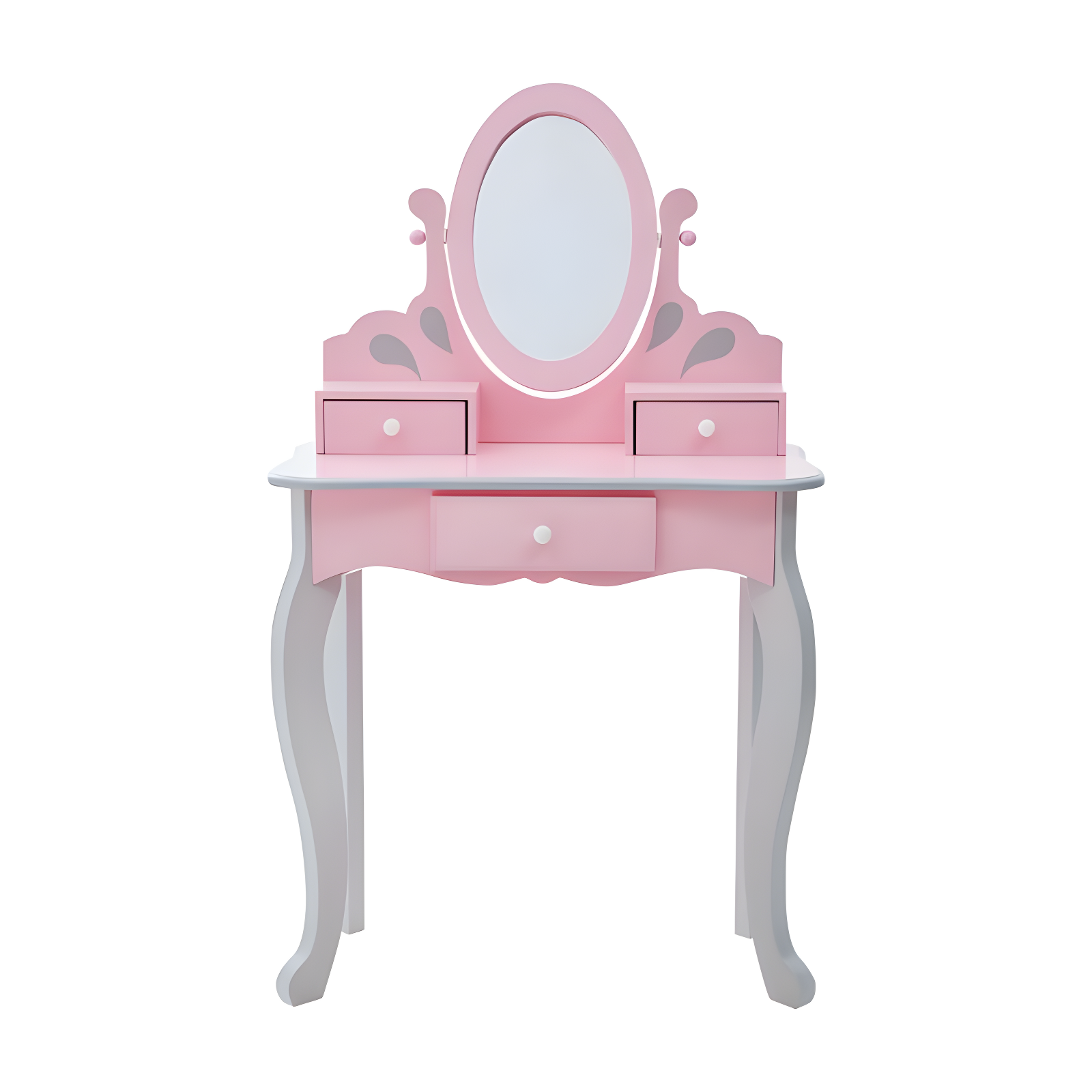 Teamson Kids Teamson Kids Wooden Princess Rapunzel 2-pc. Vanity Set, Gray/Pink