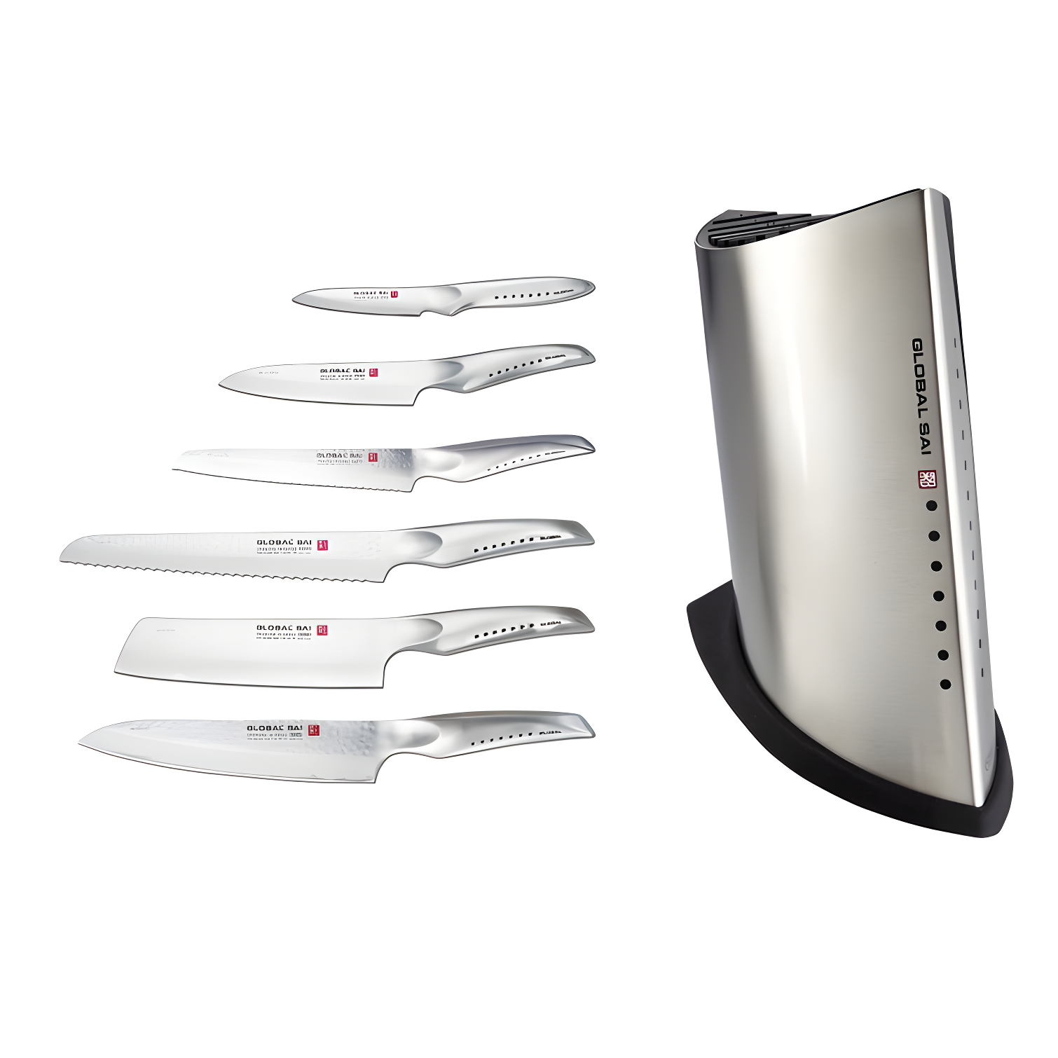 Global Knives Global Knives Ukon SAI 7 Piece Knife Block Set