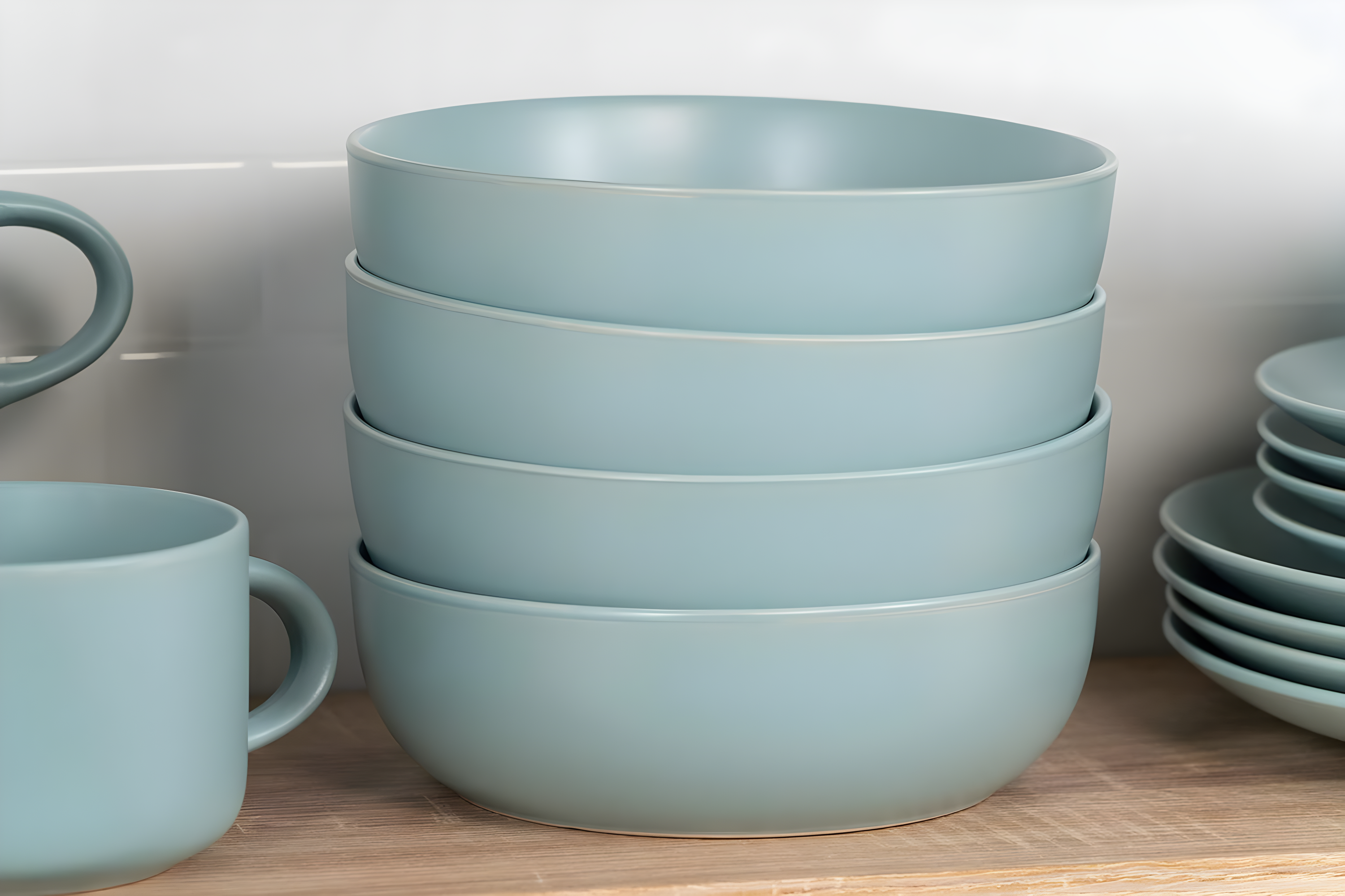 Wazee Matte 16 Piece Dinnerware Set, Service for 4
