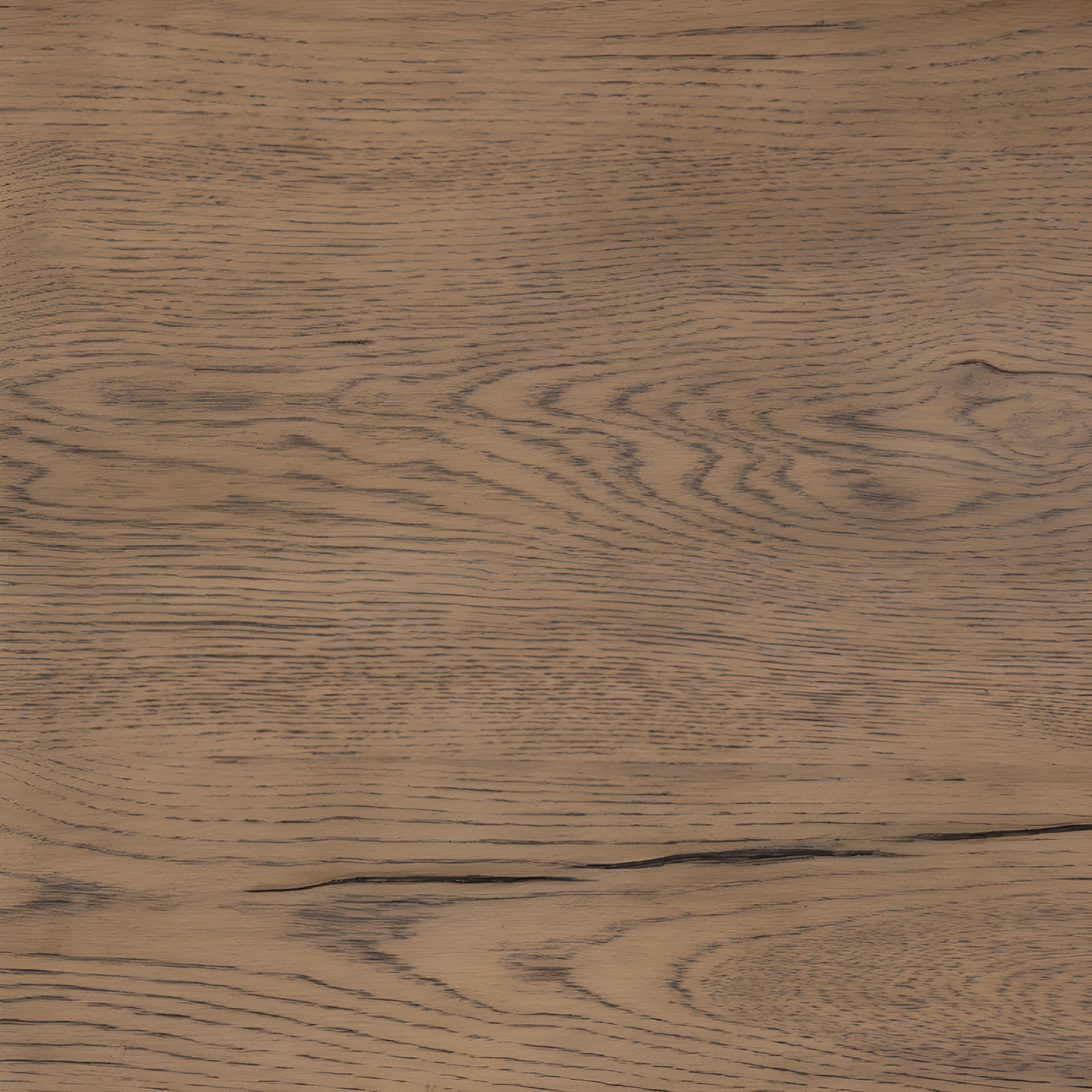 Rustic Gray Oak Veneer Console Table with Storage