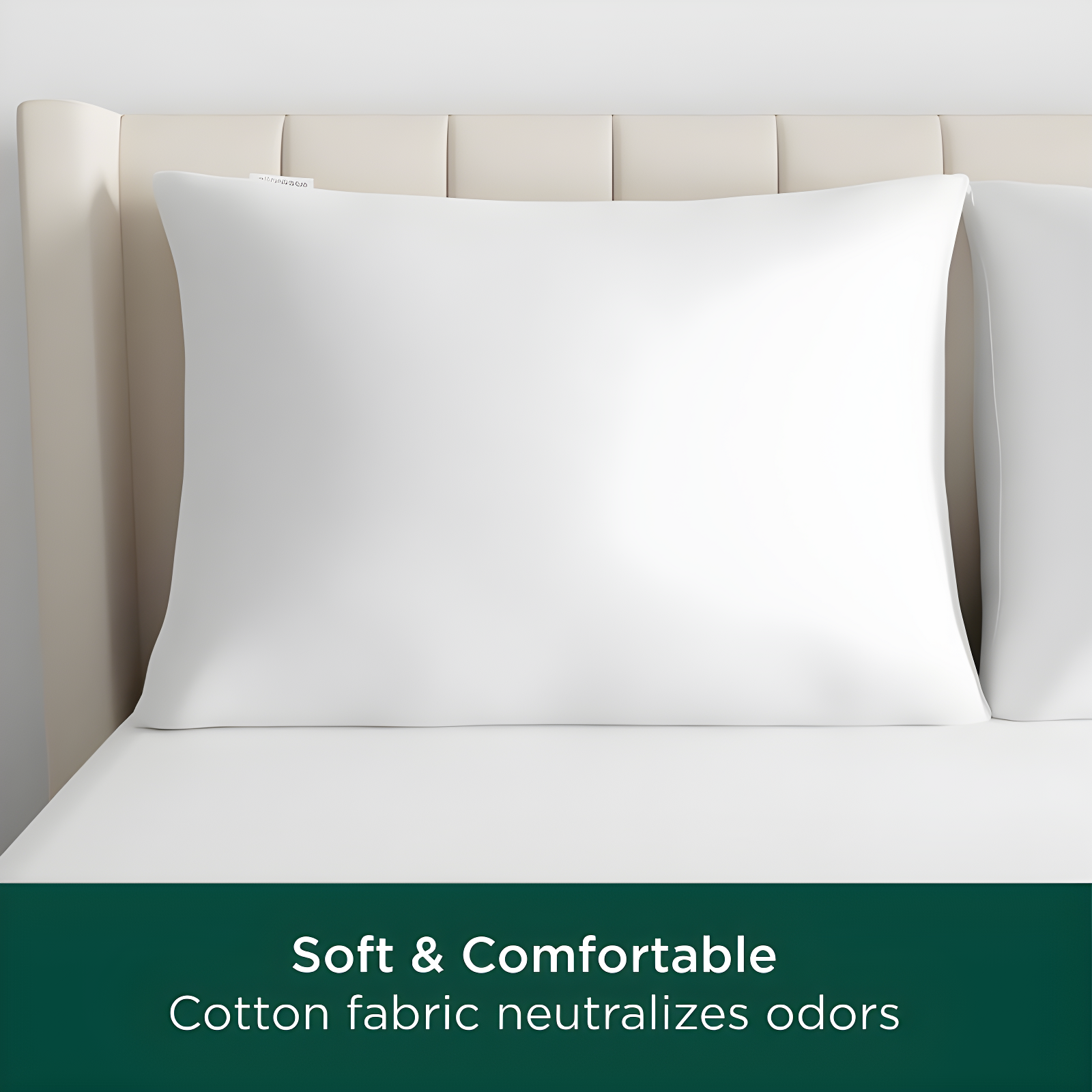 Jumbo Reserve Cotton Fresh Pillow Protector - AllerEase: Hypoallergenic, Zippered, Machine Washable