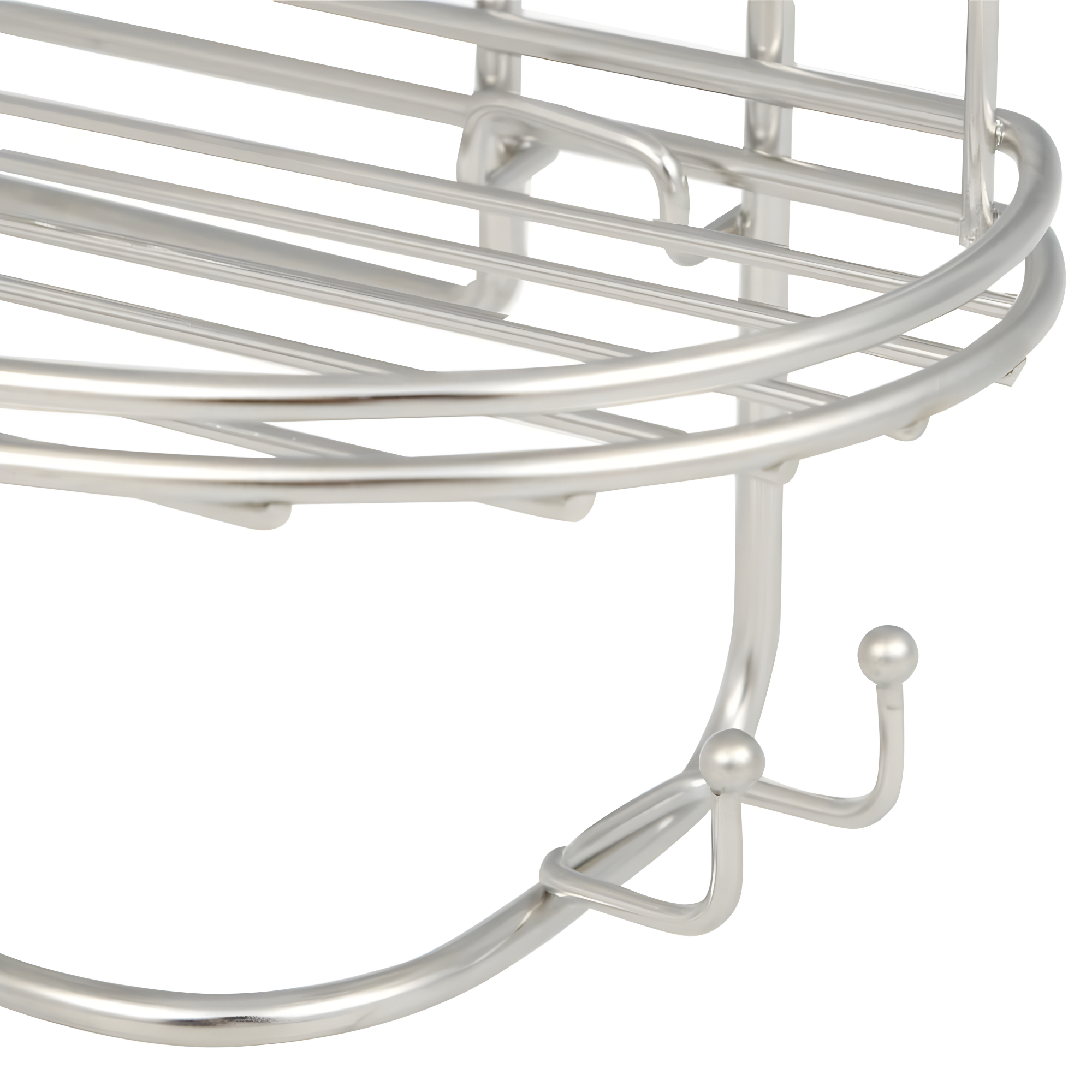 zenna home 7546nsp, expandable over-the-showerhead caddy, chrome