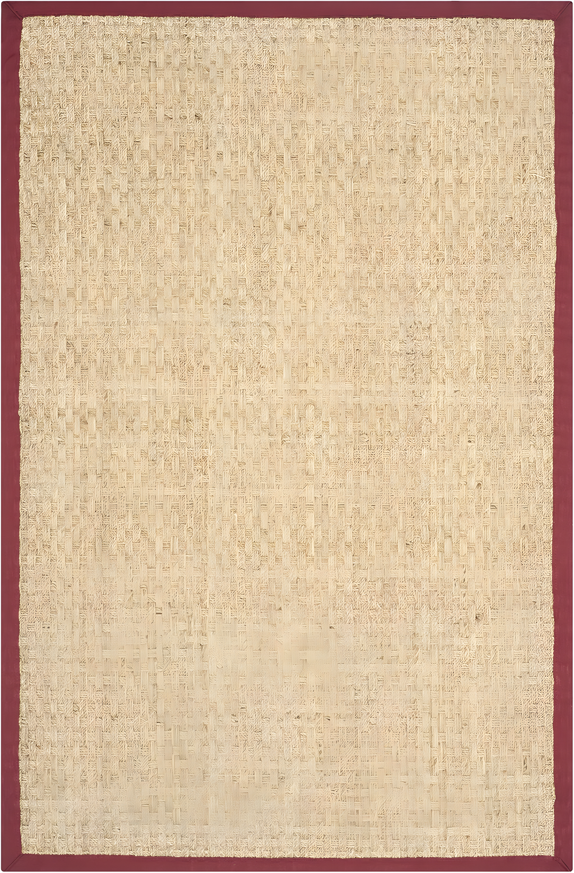Natural Fiber NF114 Power Loomed Indoor Area Rug - Natural/Red - 4'x6' - Safavieh.