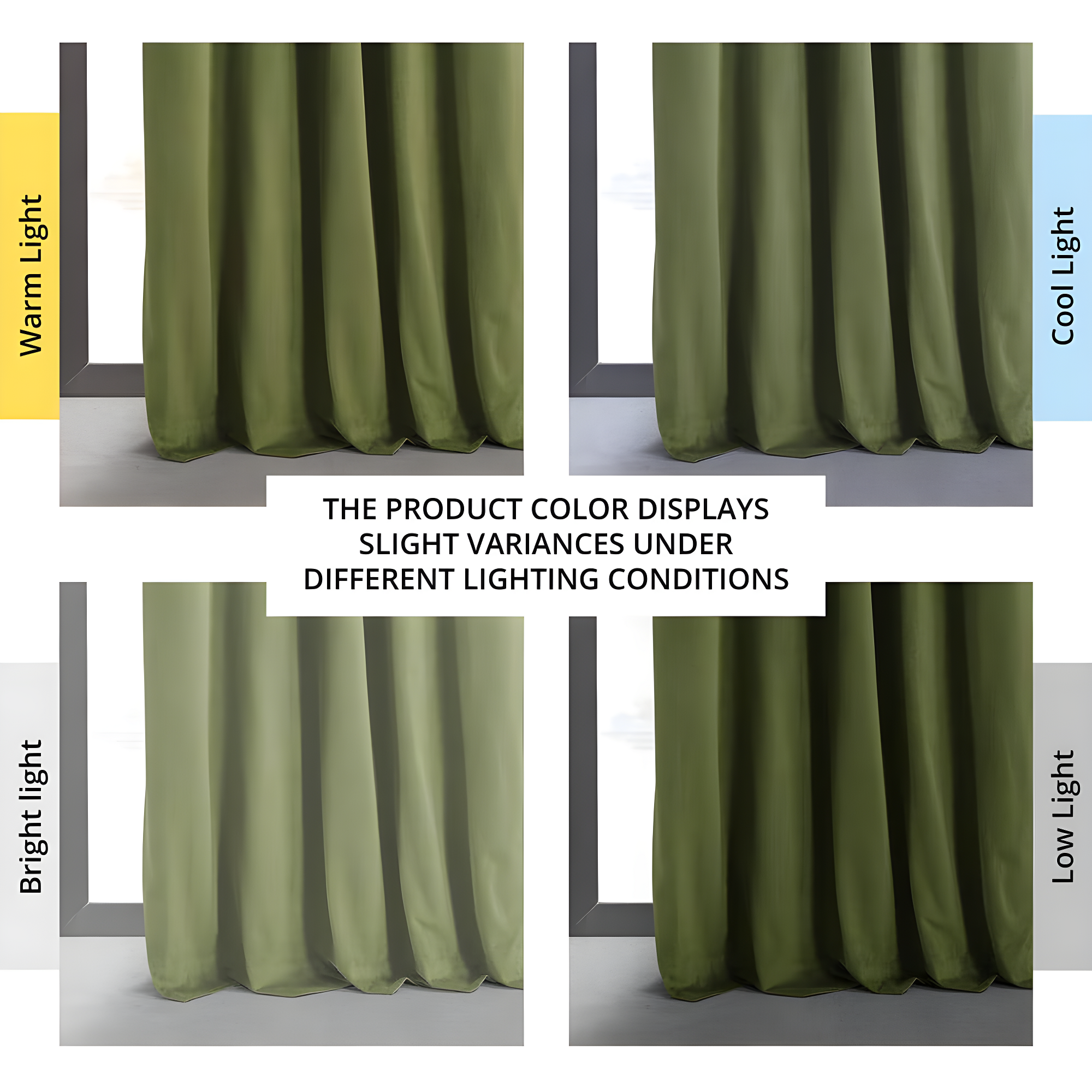Half Price Drapes Signature Basque Green Velvet Blackout Curtains For Bedroom(1 Panel), 50WX 84L