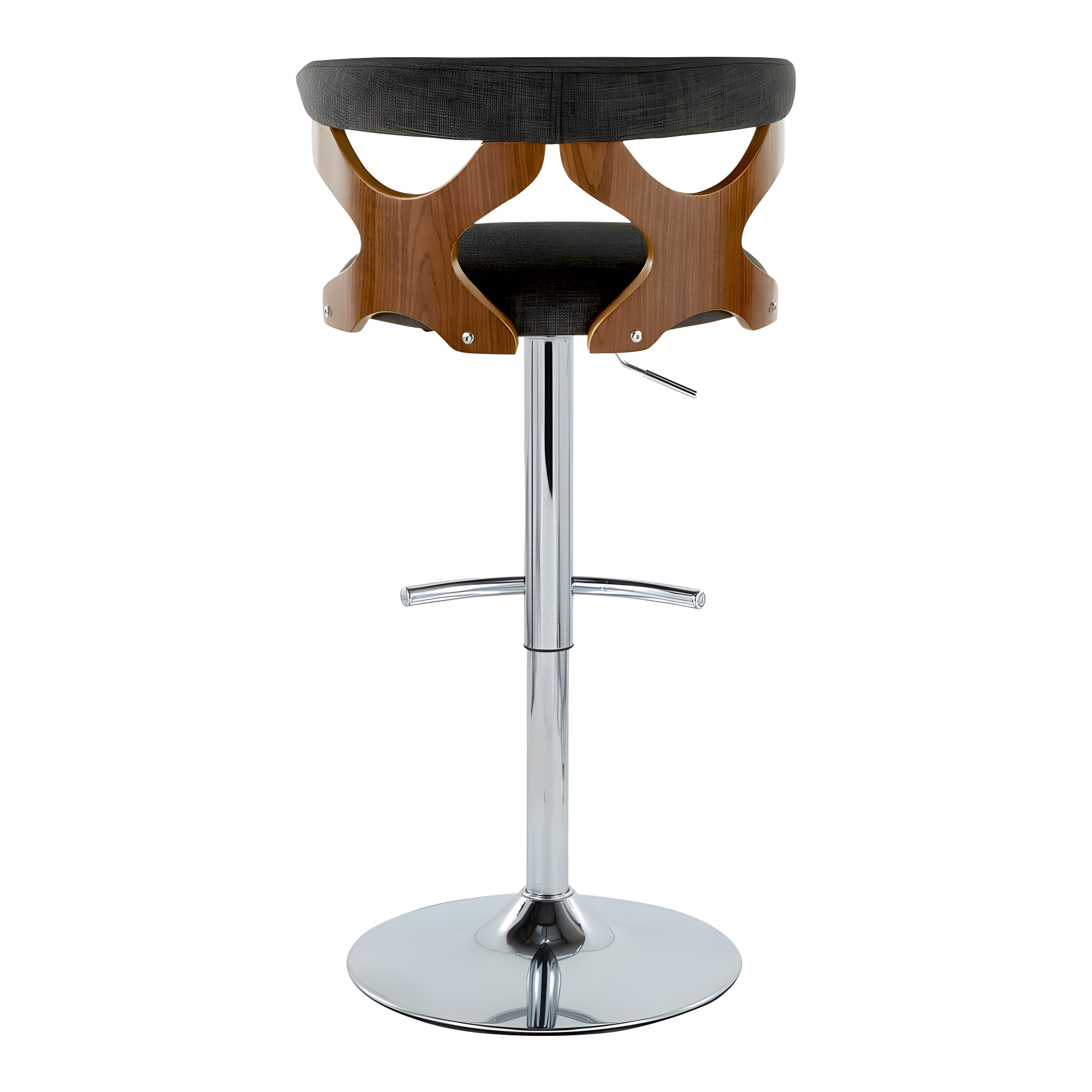 Gardenia Swivel Upholstered Adjustable Height Counter Stool with Metal Frame (Set of 2)