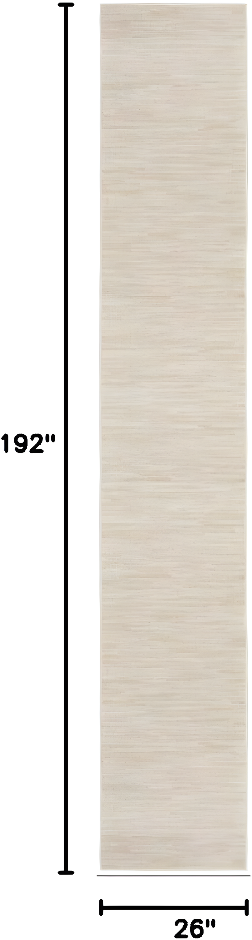 Nourison Essentials Easy Care Indoor Outdoor Area Rug - Ivory Beige 2'2" x 16'