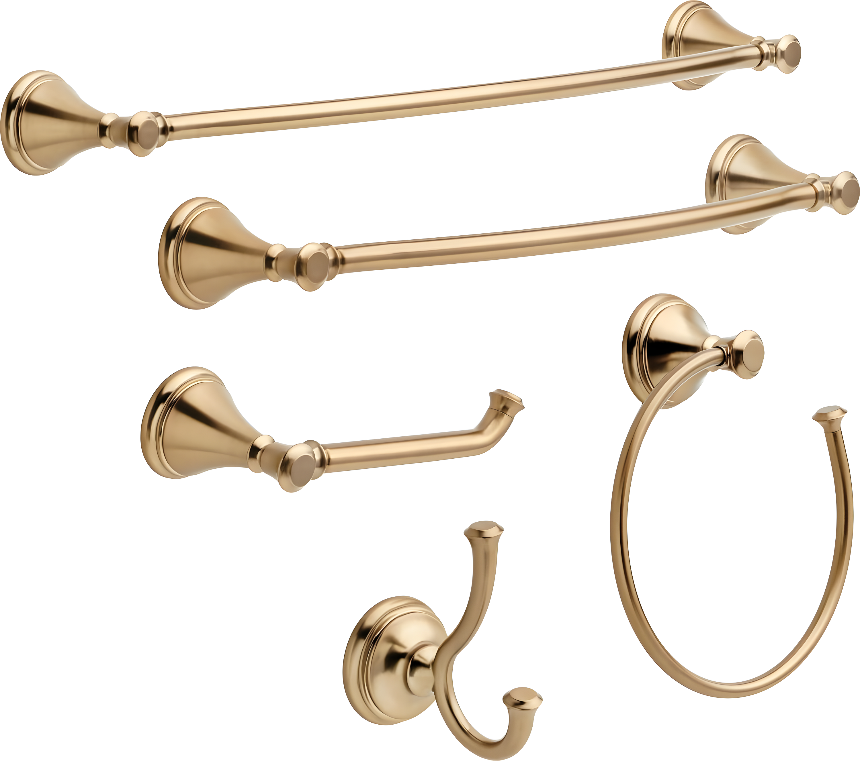 Delta Cassidy 18 in. Glass Shelf with Towel Bar