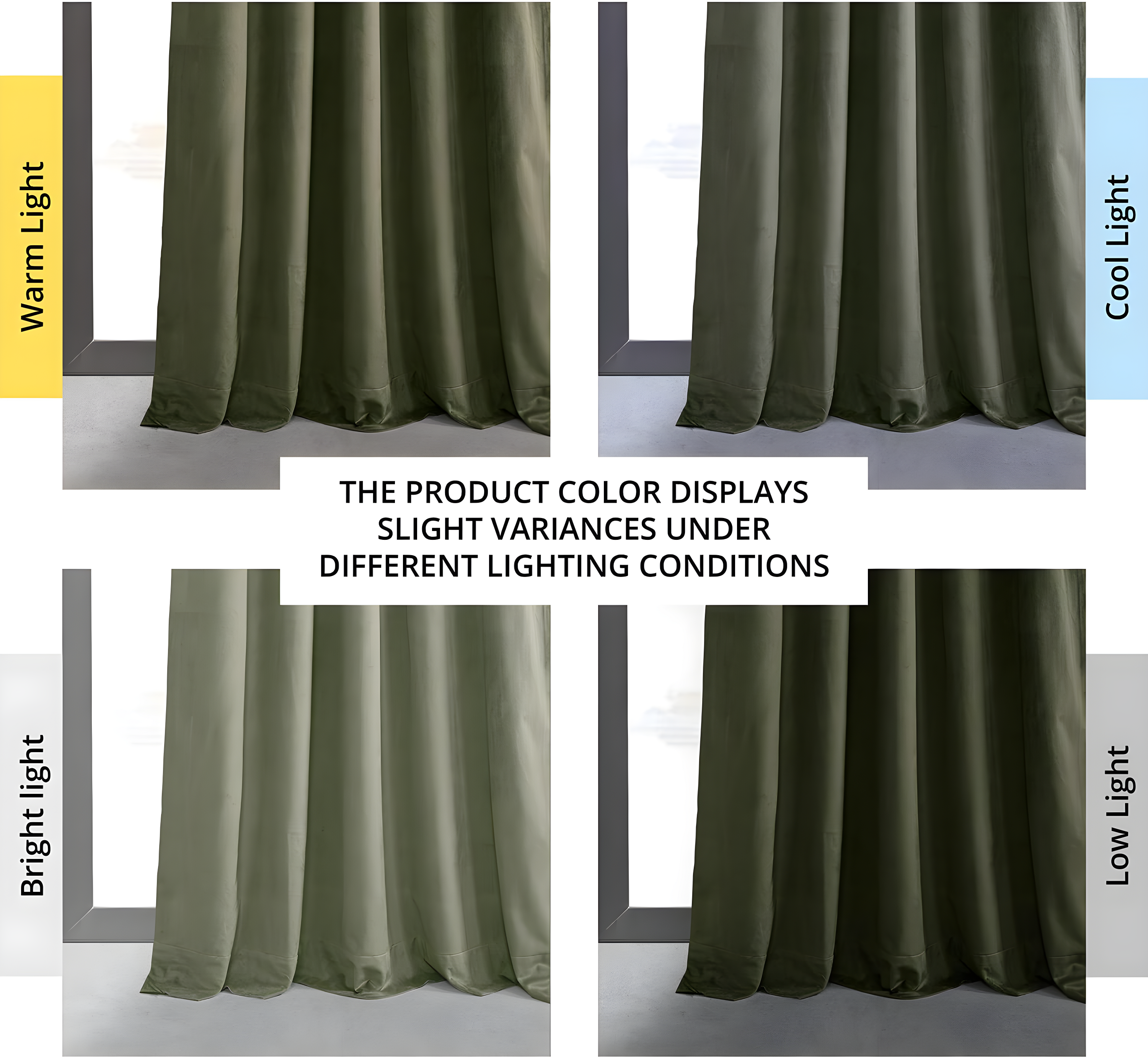 Hunter Green Velvet Blackout Pleated Curtain Panel 25" x 84"
