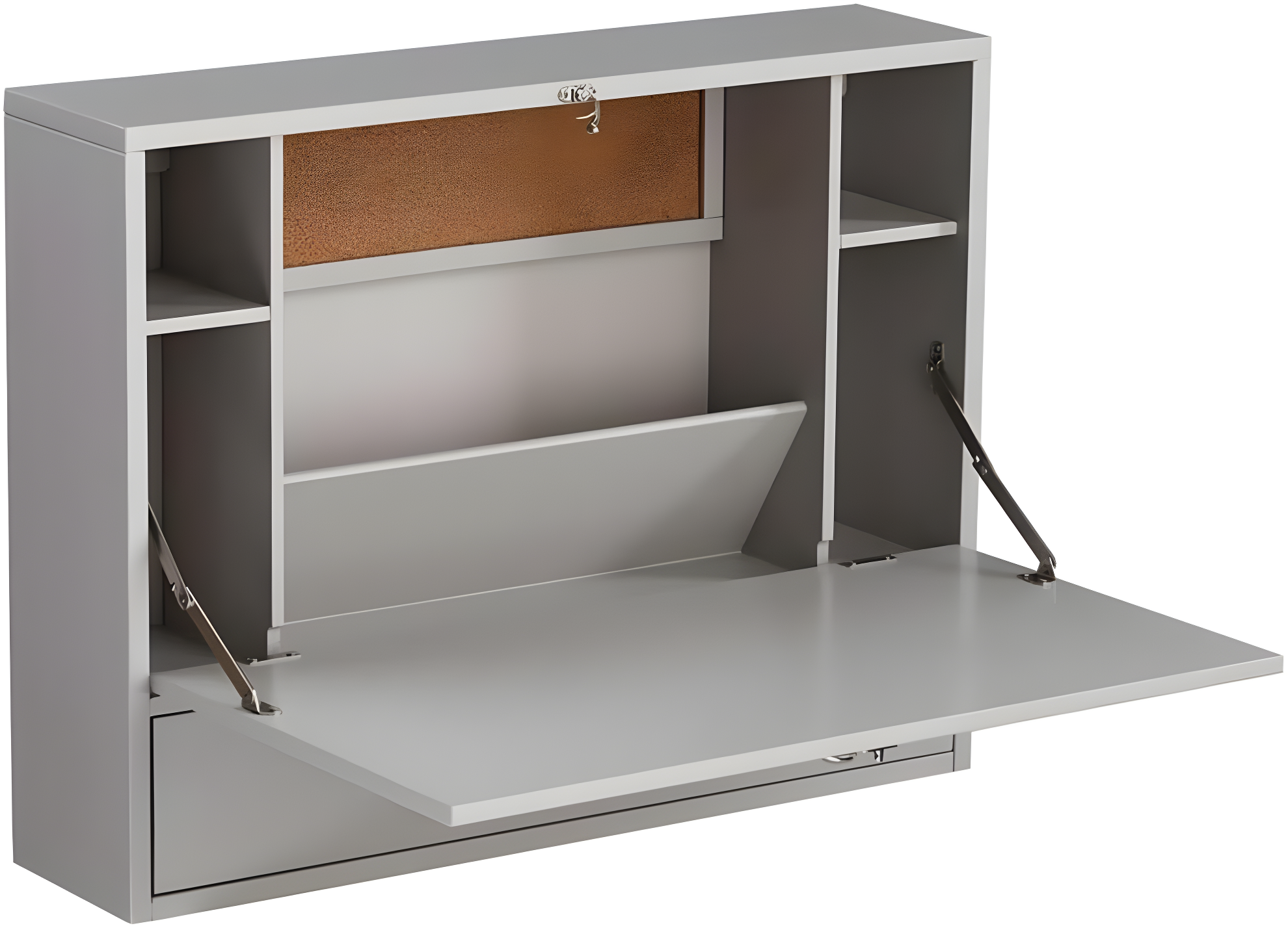 Benwick Wall Mount Laptop Desk, Gray