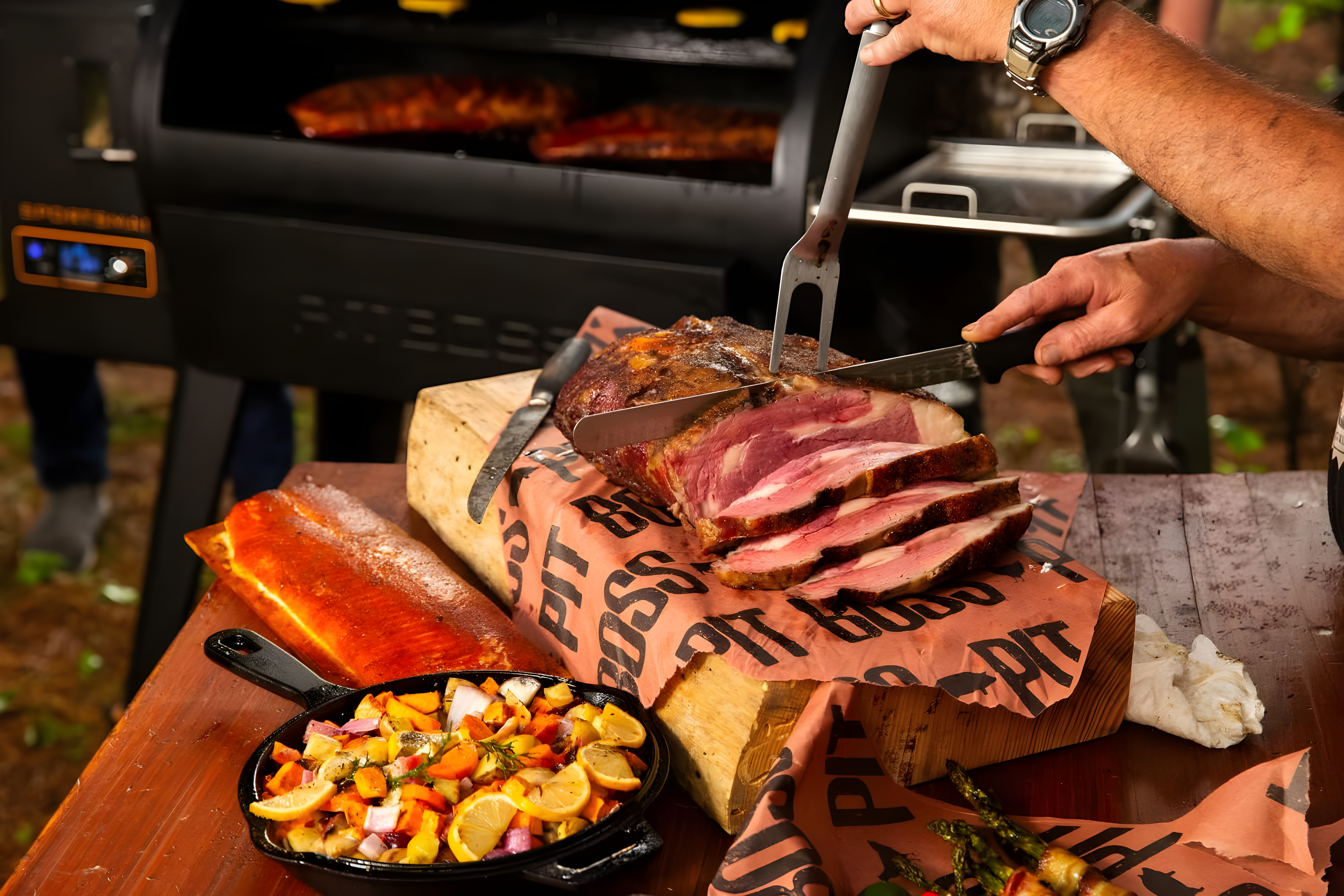 Pit Boss Soft Touch Stainless Steel Grill Tool Set, Silver
