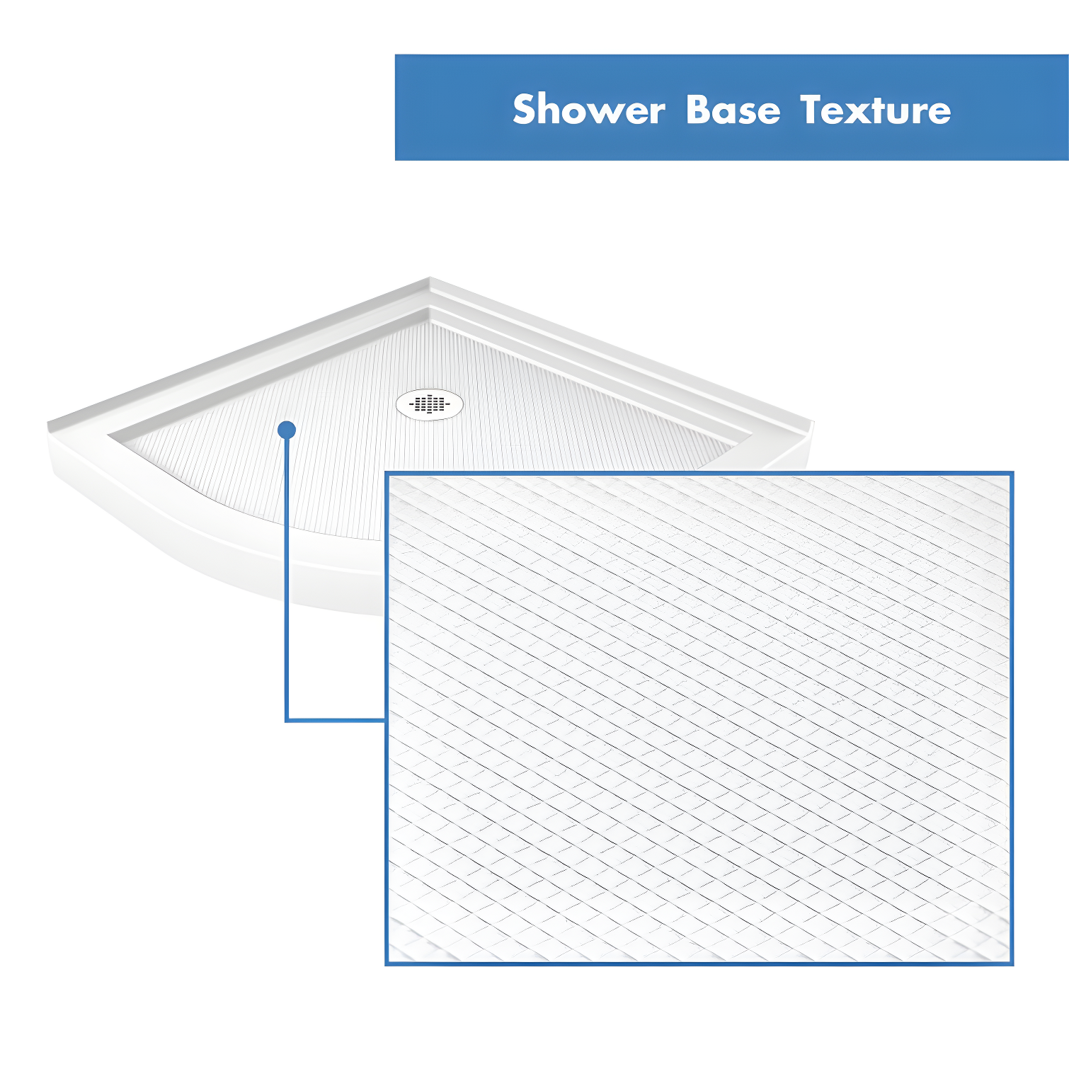 DreamLine Prime 36" W x 36" D x 76.75" H Semi Frameless Round Sliding Shower Enclosure with Base Included DL-6153-01FR