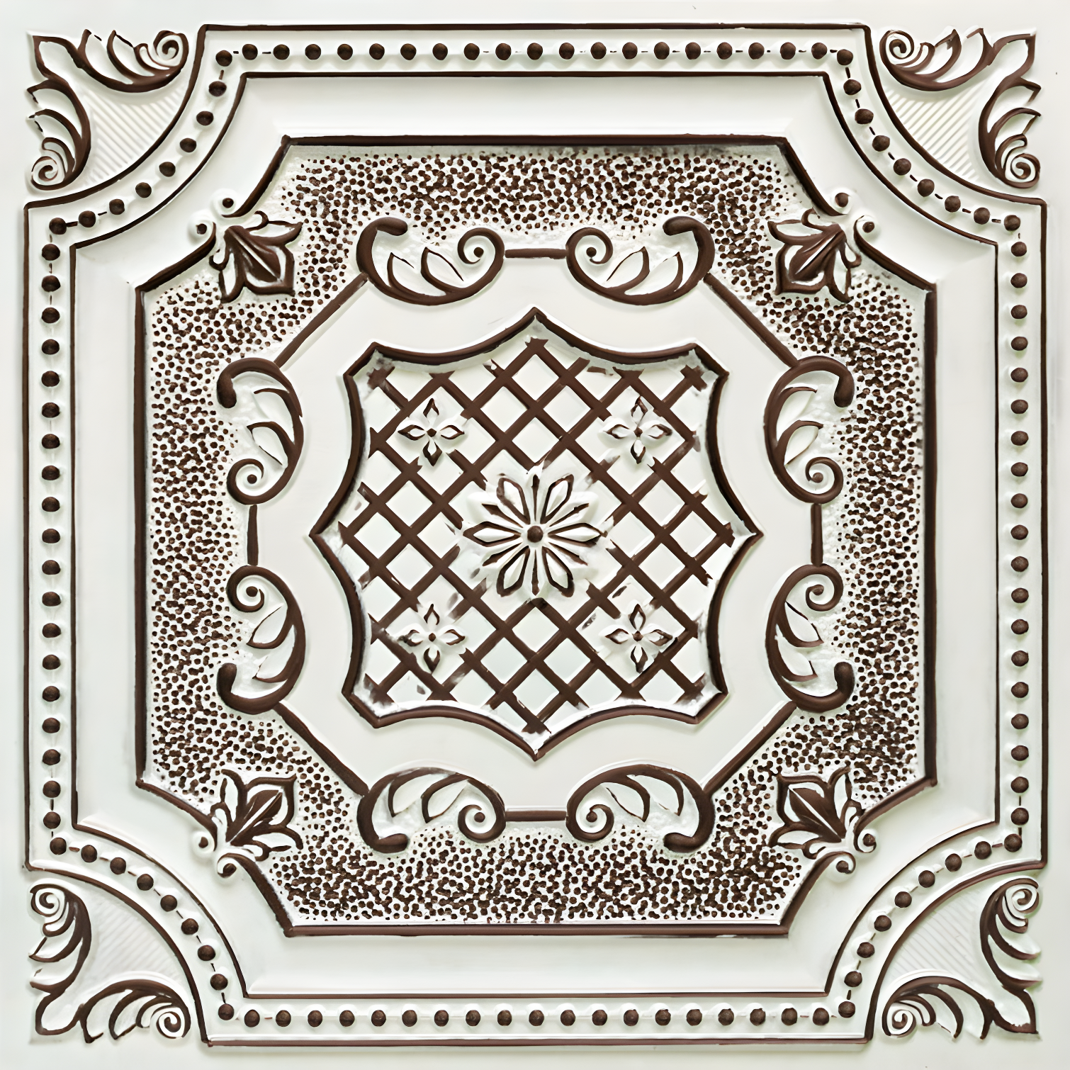 FromPlainToBeautifulInHours My Beautiful Damaris Drop-In or Glue-Up PVC Ceiling Tile (Set of 25)