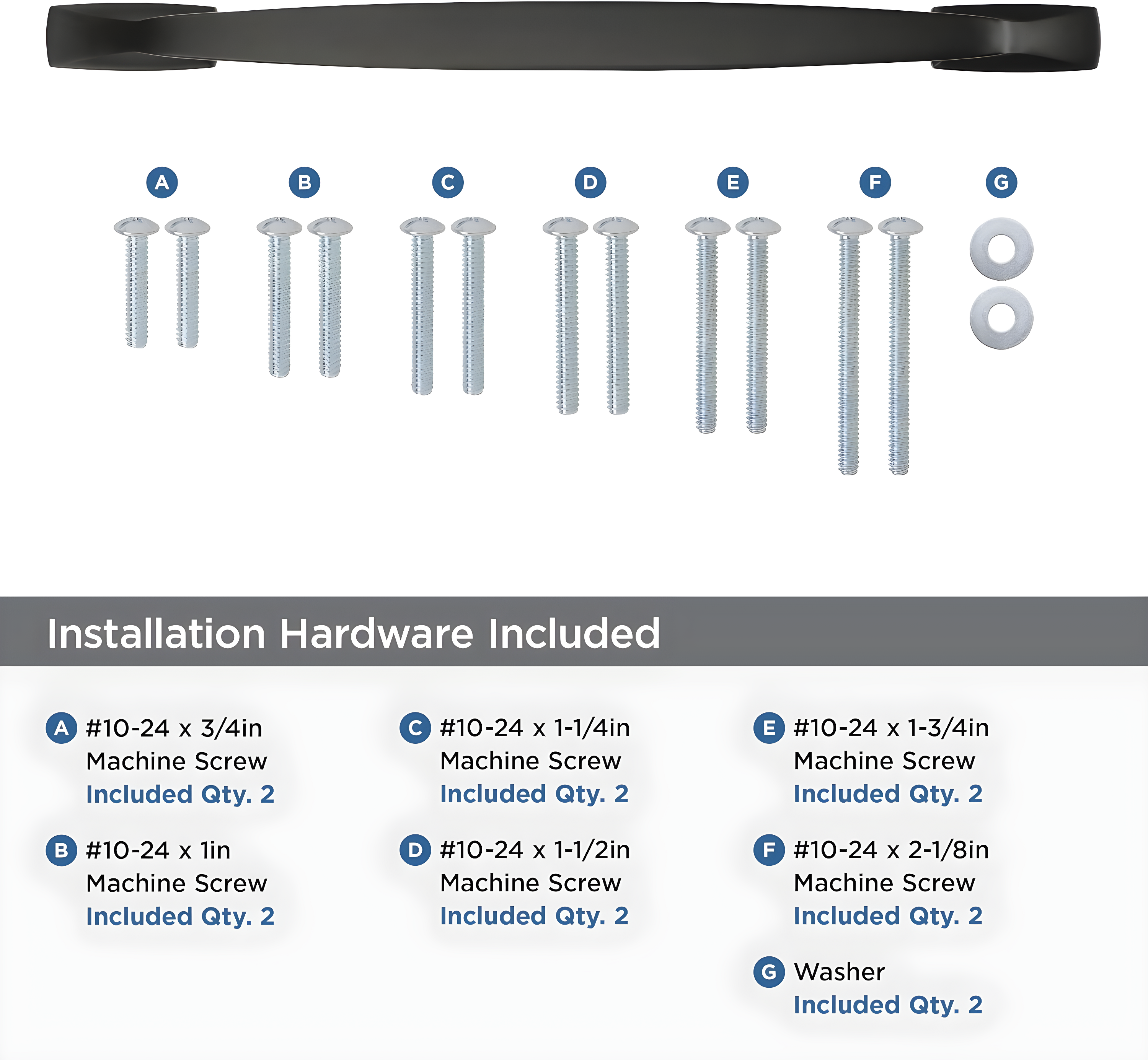 Amerock Highland Ridge 12 inch (305mm) Center-to-Center Black Bronze Appliance Pull