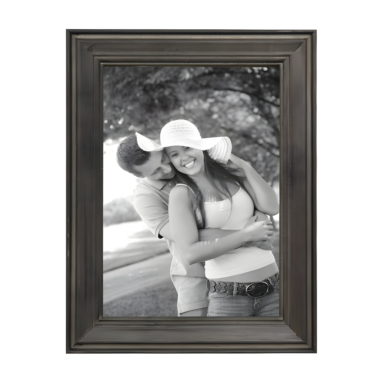 10pc Bordeaux Frame Box Set White/Black/Natural Wood - Kate and Laurel: Wall Gallery Kit, Multi-Size Display