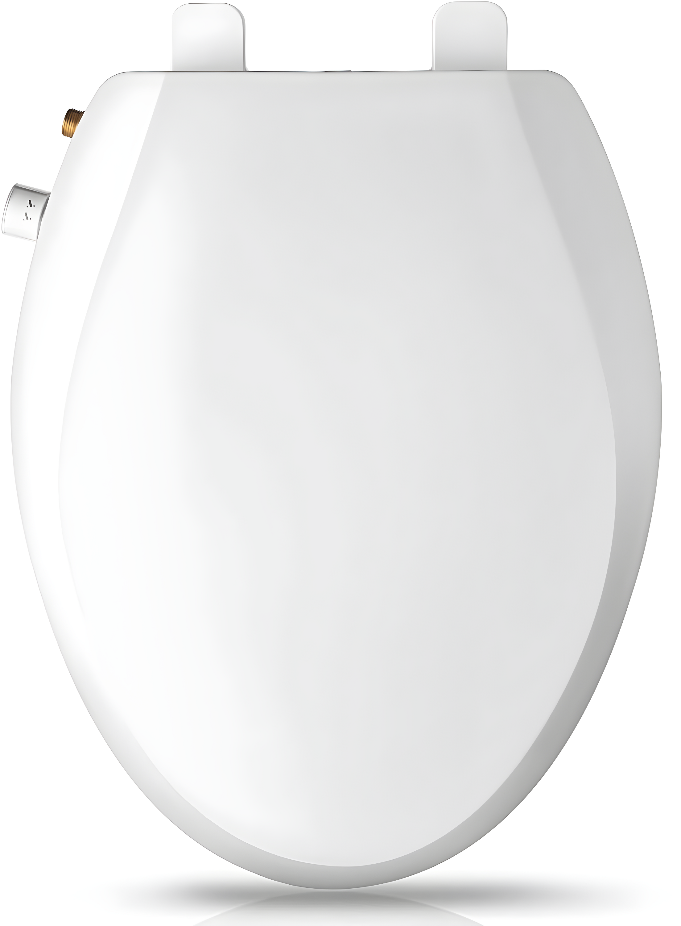 Elongated Bidet Toilet Seat With Quiet-Close, Fit Elongated Toilet Seat, White