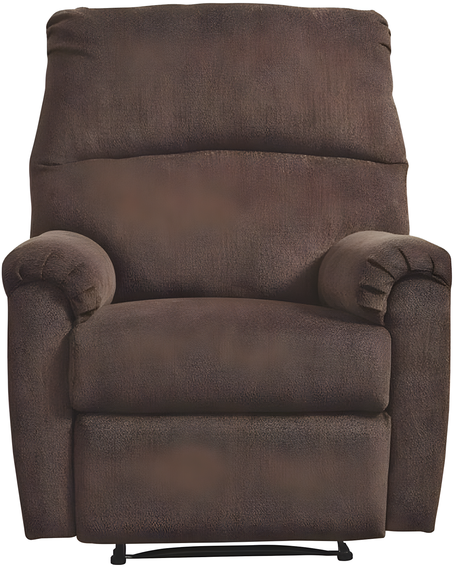 Chocolate Brown Polyester Contemporary Recliner