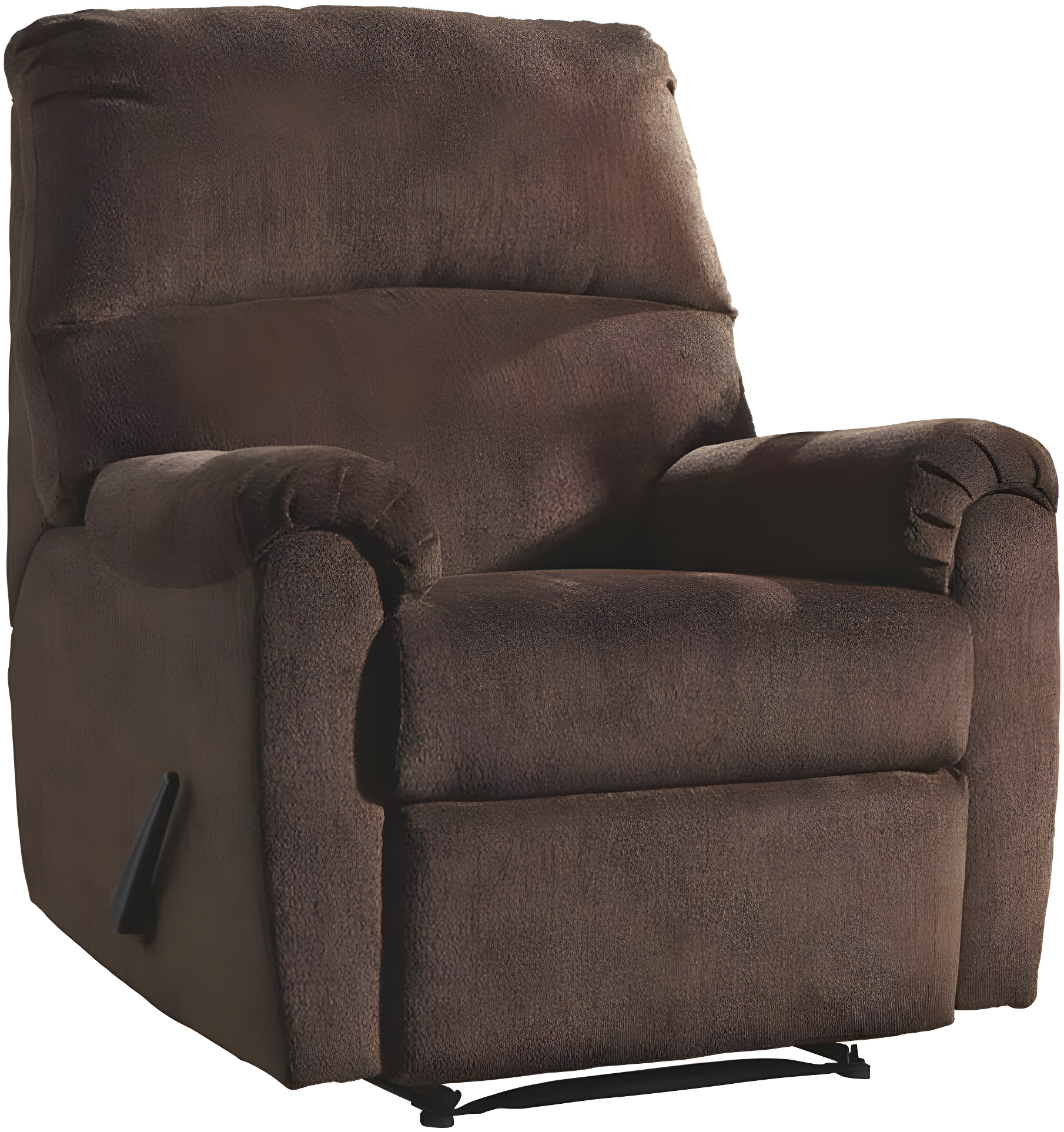 Chocolate Brown Polyester Contemporary Recliner