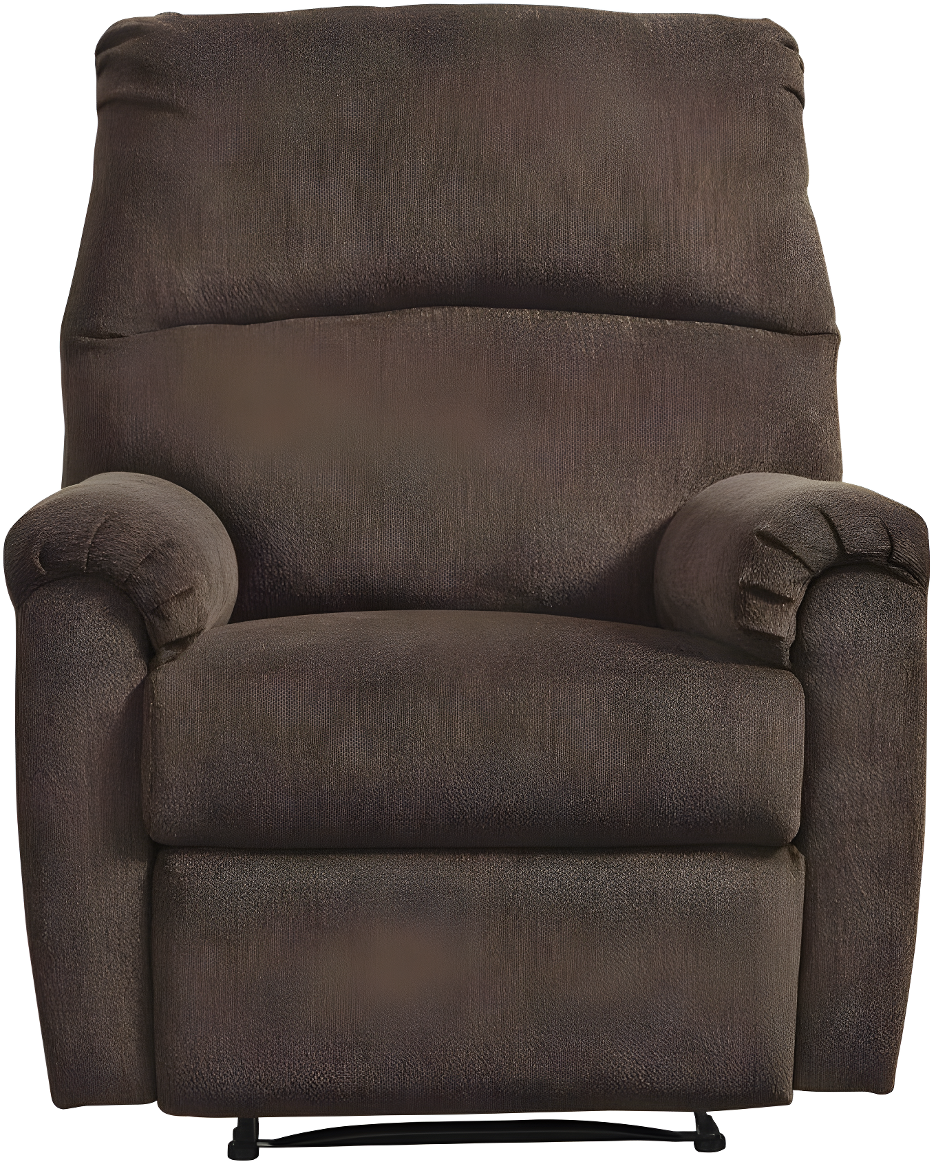 Chocolate Brown Polyester Contemporary Recliner