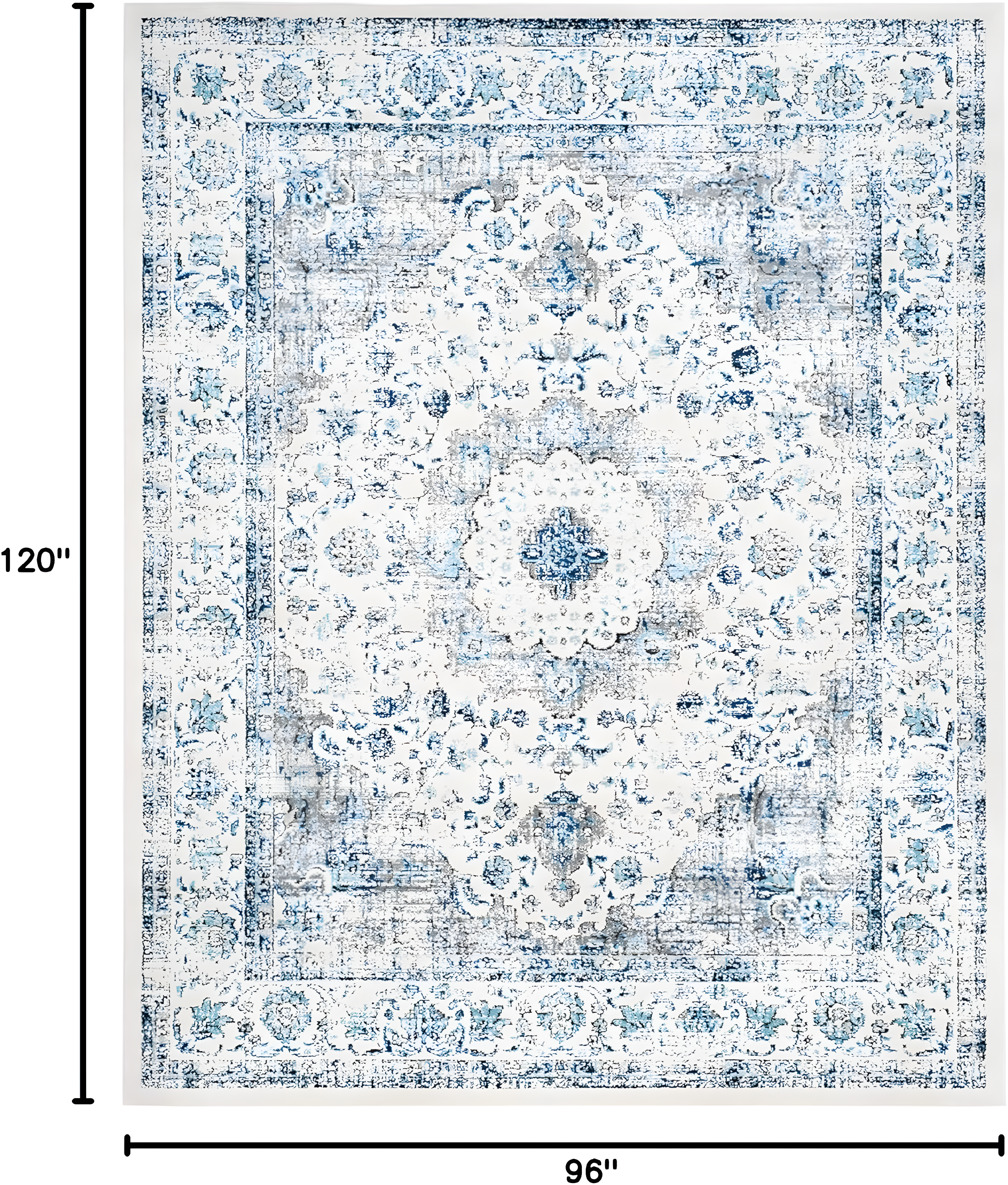 Evoke EVK220 Power Loomed Area Rug - Ivory/Grey - 8'x10' - Safavieh.