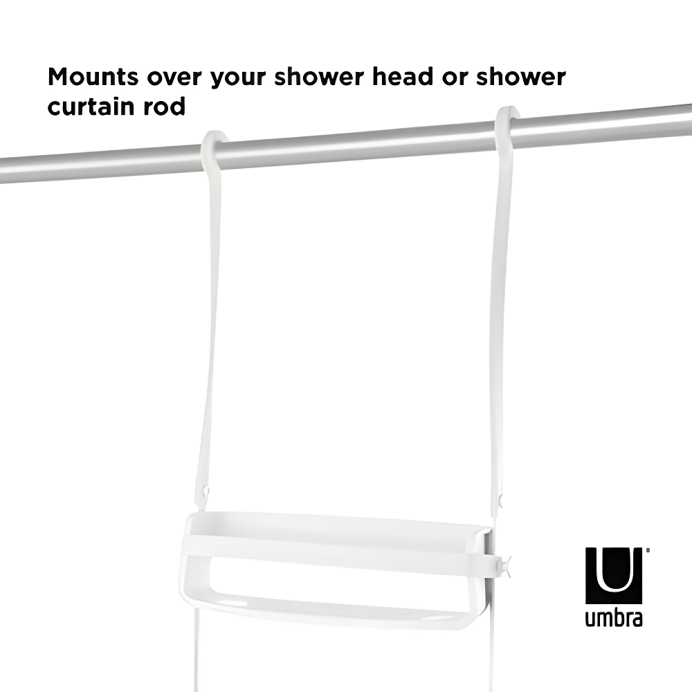 Umbra Flex Two Shelf Shower Caddy, White