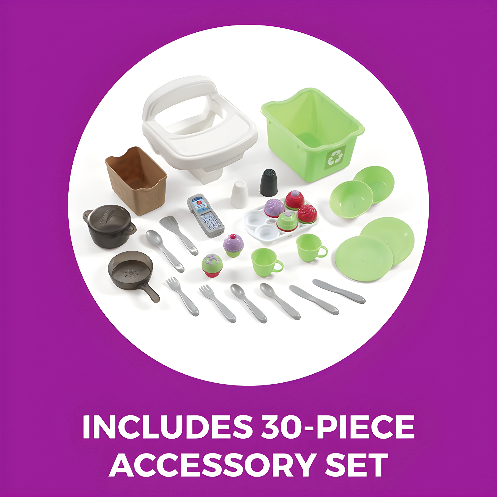 Step2 Step2 Little Bakers Toddler Pretend Play Toy Kitchen Set