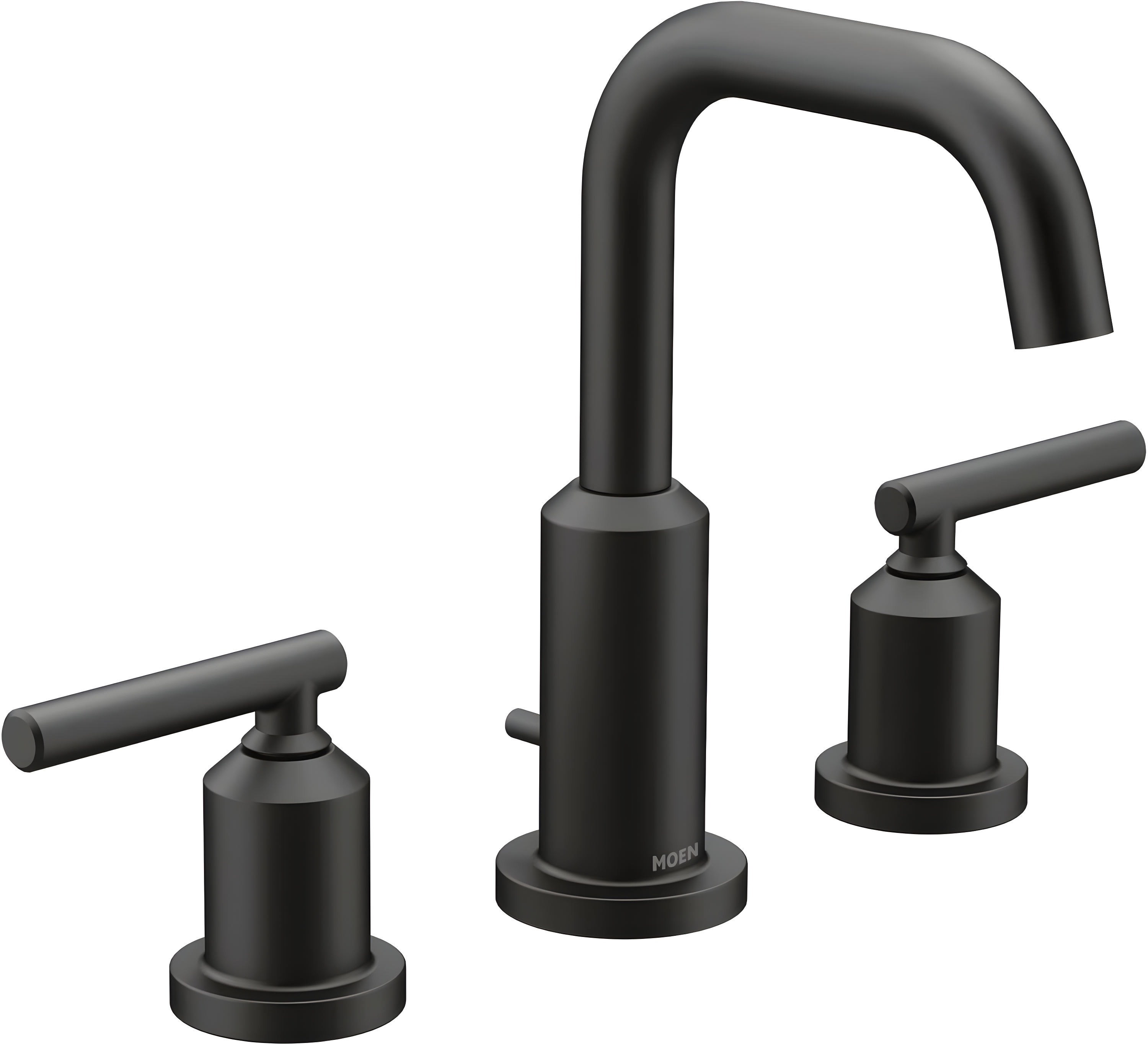 Moen MOEN T6222BL CIA MATTE BLACK TWO-HANDLE HIGH ARC BATHROOM FAUCET T6222BL-1
