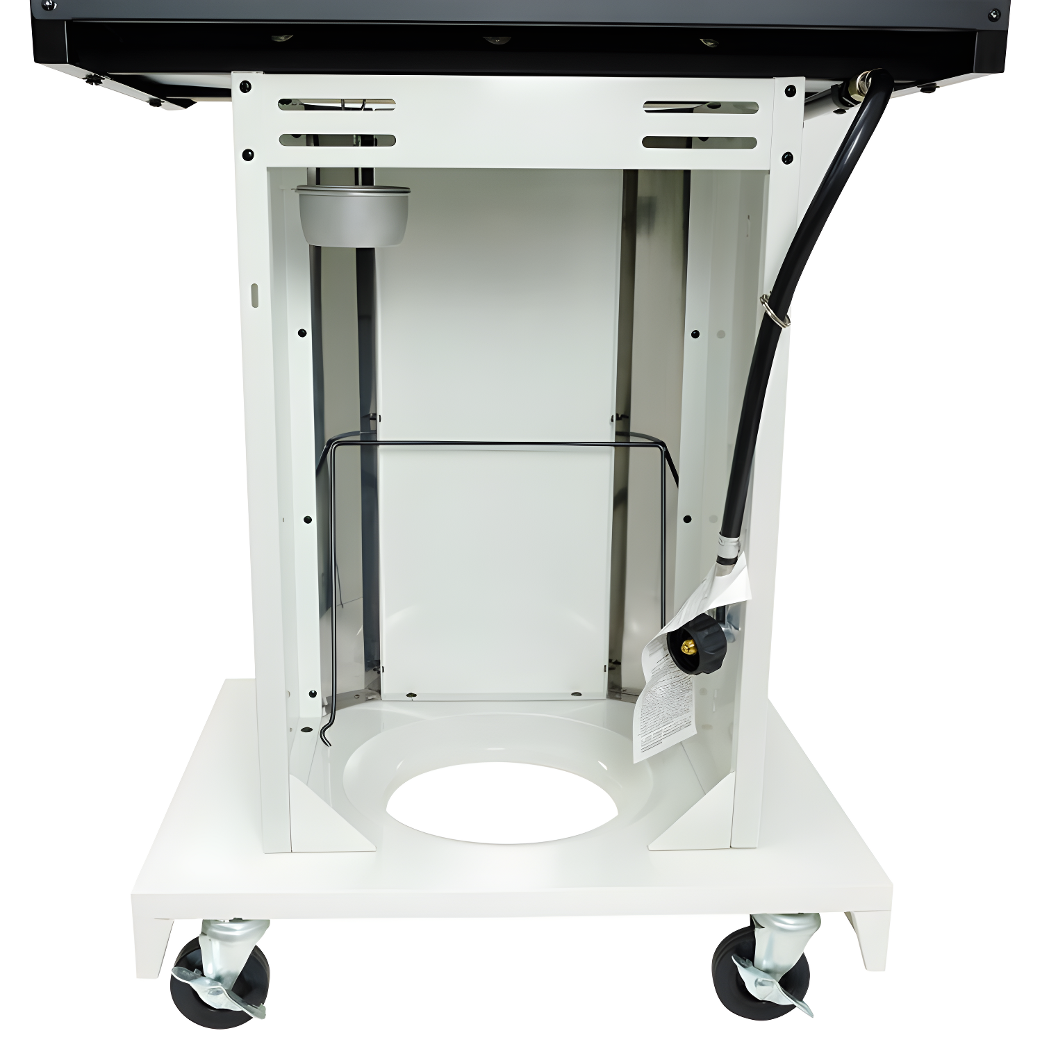 Kenmore 3-Burner Propane Gas Grill with Foldable Side Tables for Outdoor BBQ