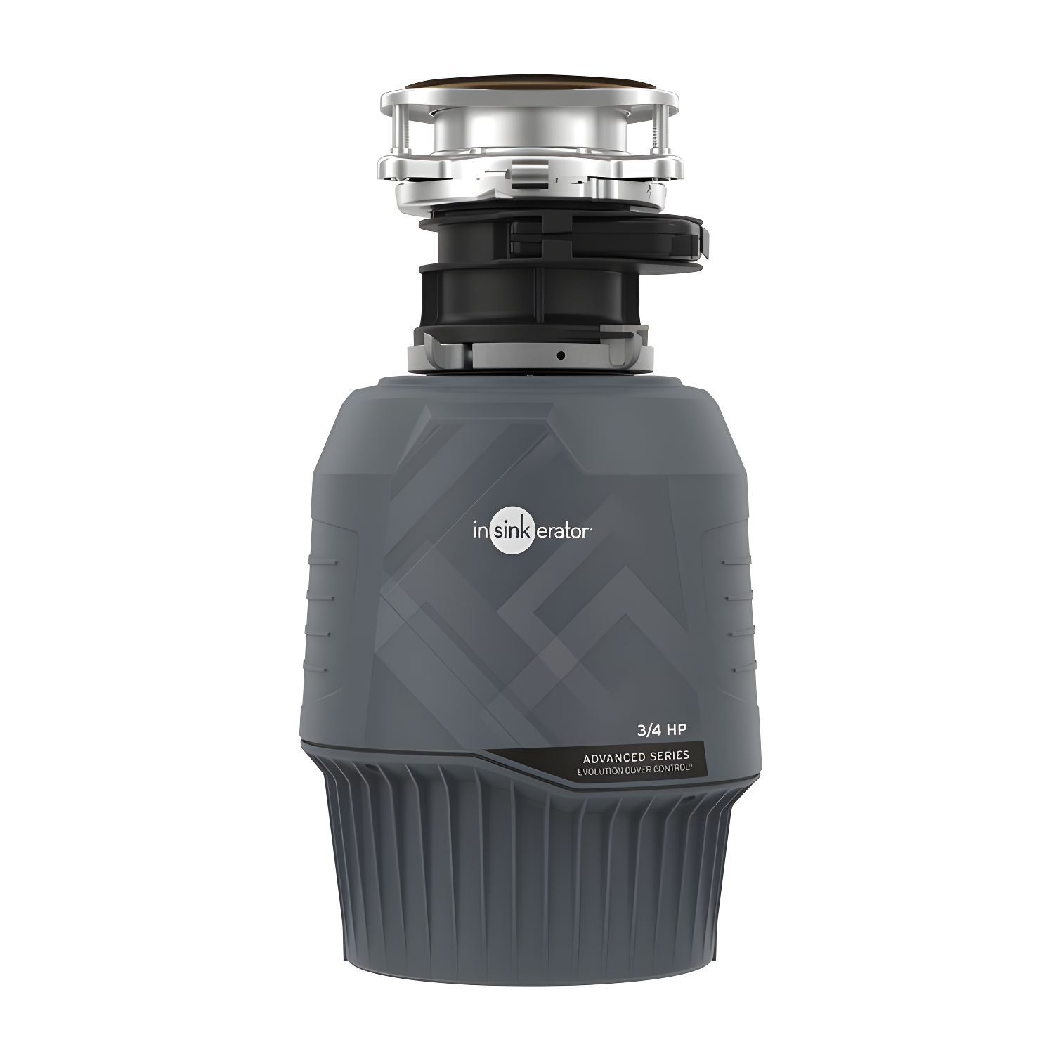 InSinkErator Evolution Cover Control 3/4 HP Garbage Disposal, Advanced Series Batch Feed Food Waste Disposer