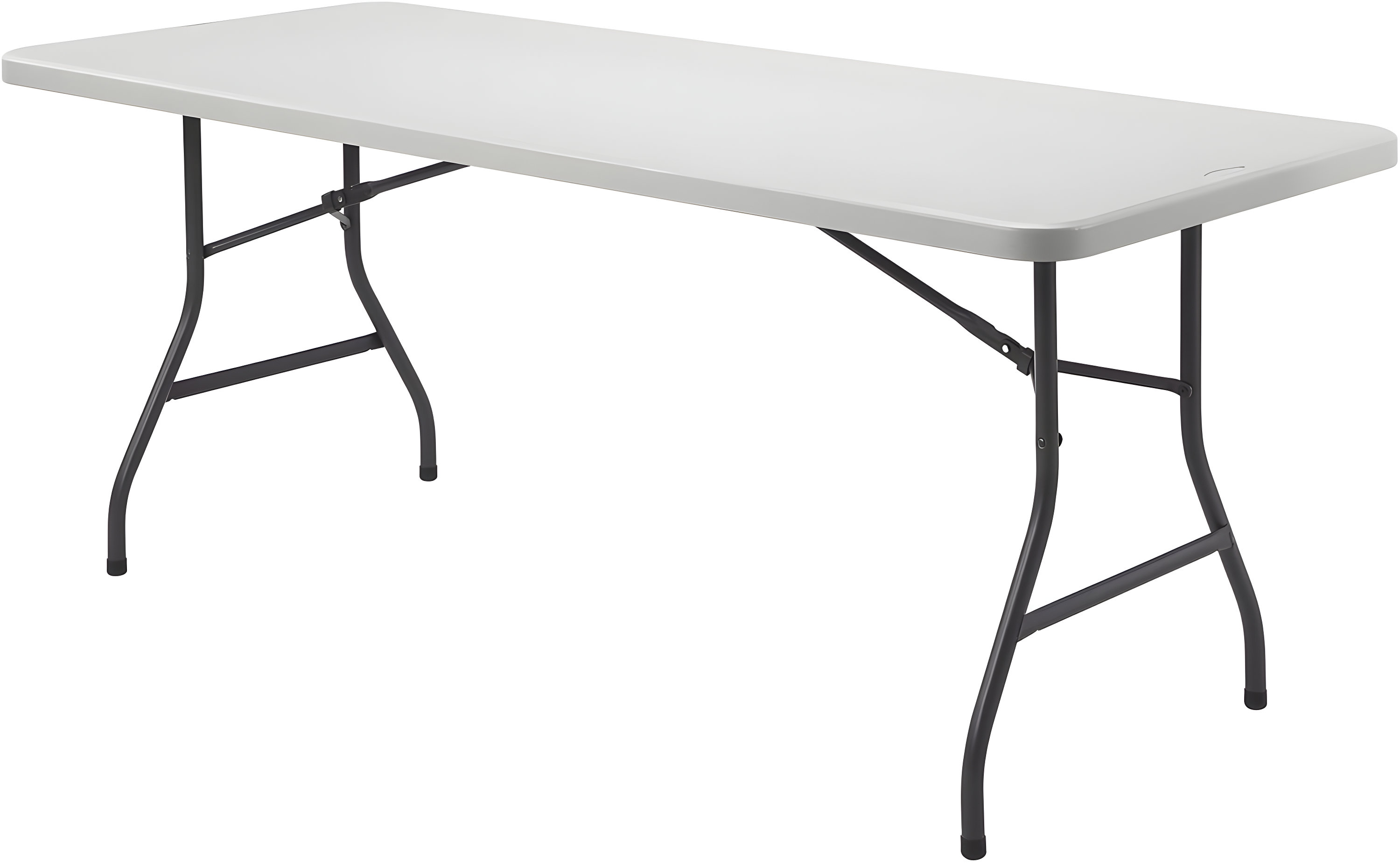 Lorell Ultra-Lite Folding Table - Powder Coated Base X 96" Table Top Width X 30" Table Top Depth - 29.25" Height - Platinum, Gray | Wayfair