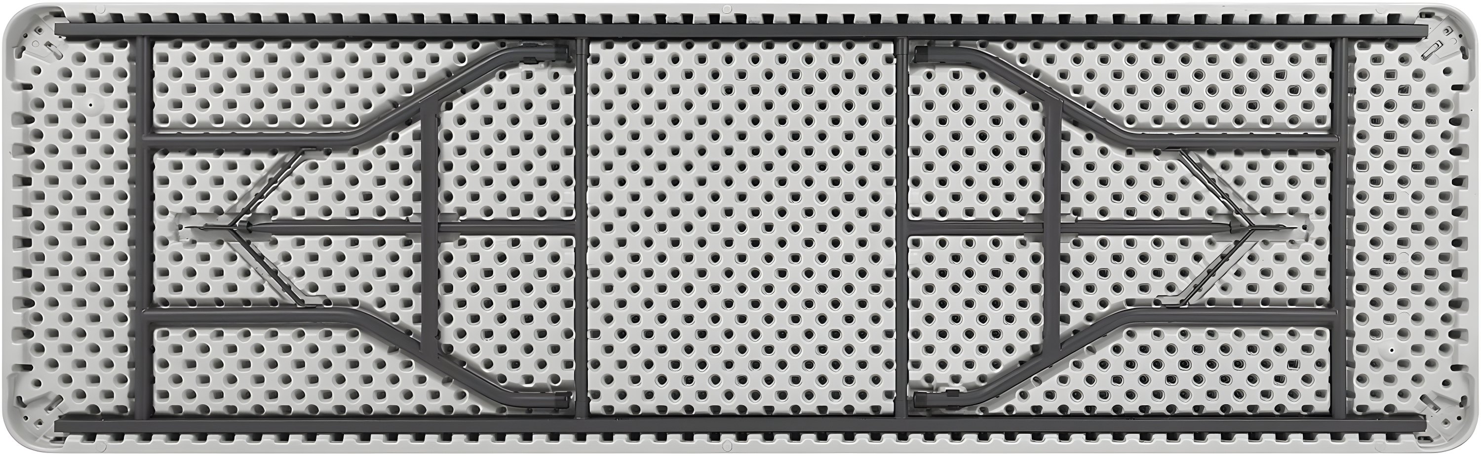 Lorell Ultra-Lite Folding Table - Powder Coated Base X 96" Table Top Width X 30" Table Top Depth - 29.25" Height - Platinum, Gray | Wayfair