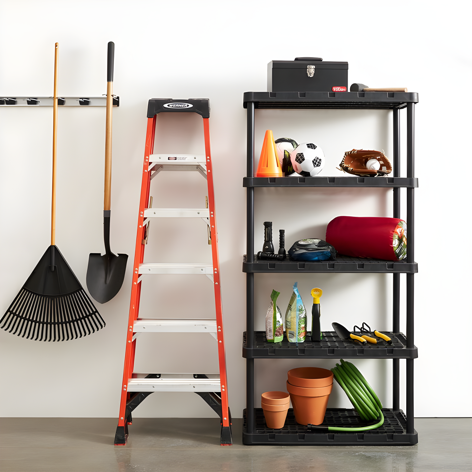 36'' W Plastic Shelving Unit
