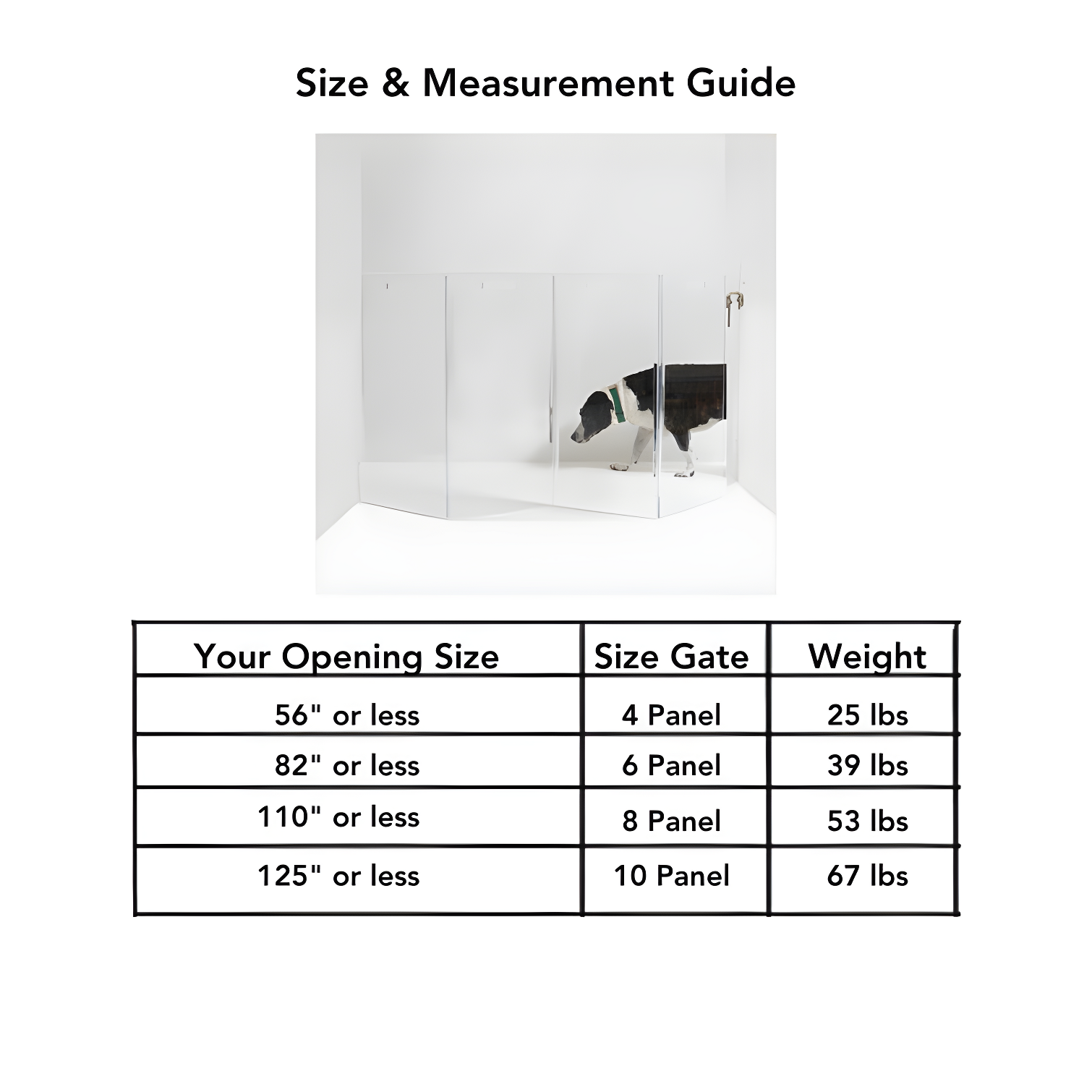 Hiddin Low Clear Freestanding Zig Zag Pet Gate