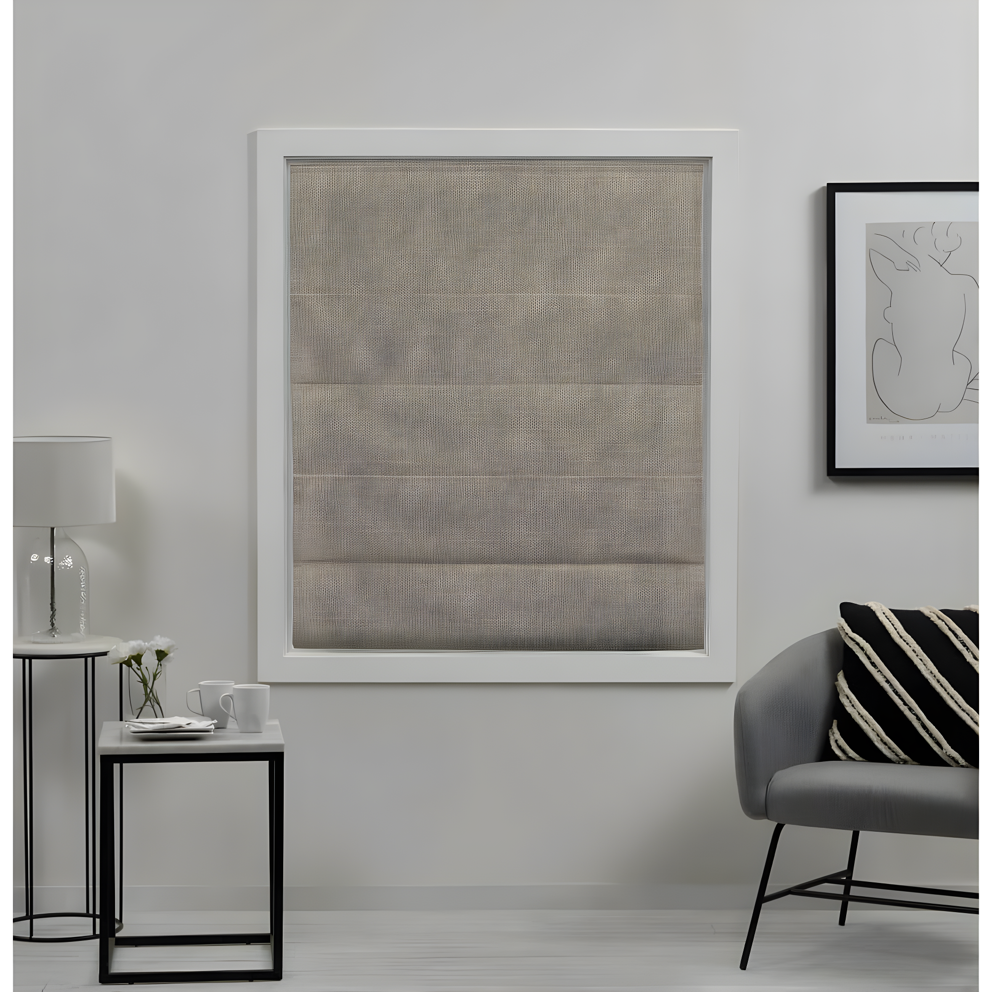 Amalgamated Textiles Exclusive Home Acadia 100% Blackout Roman Shade