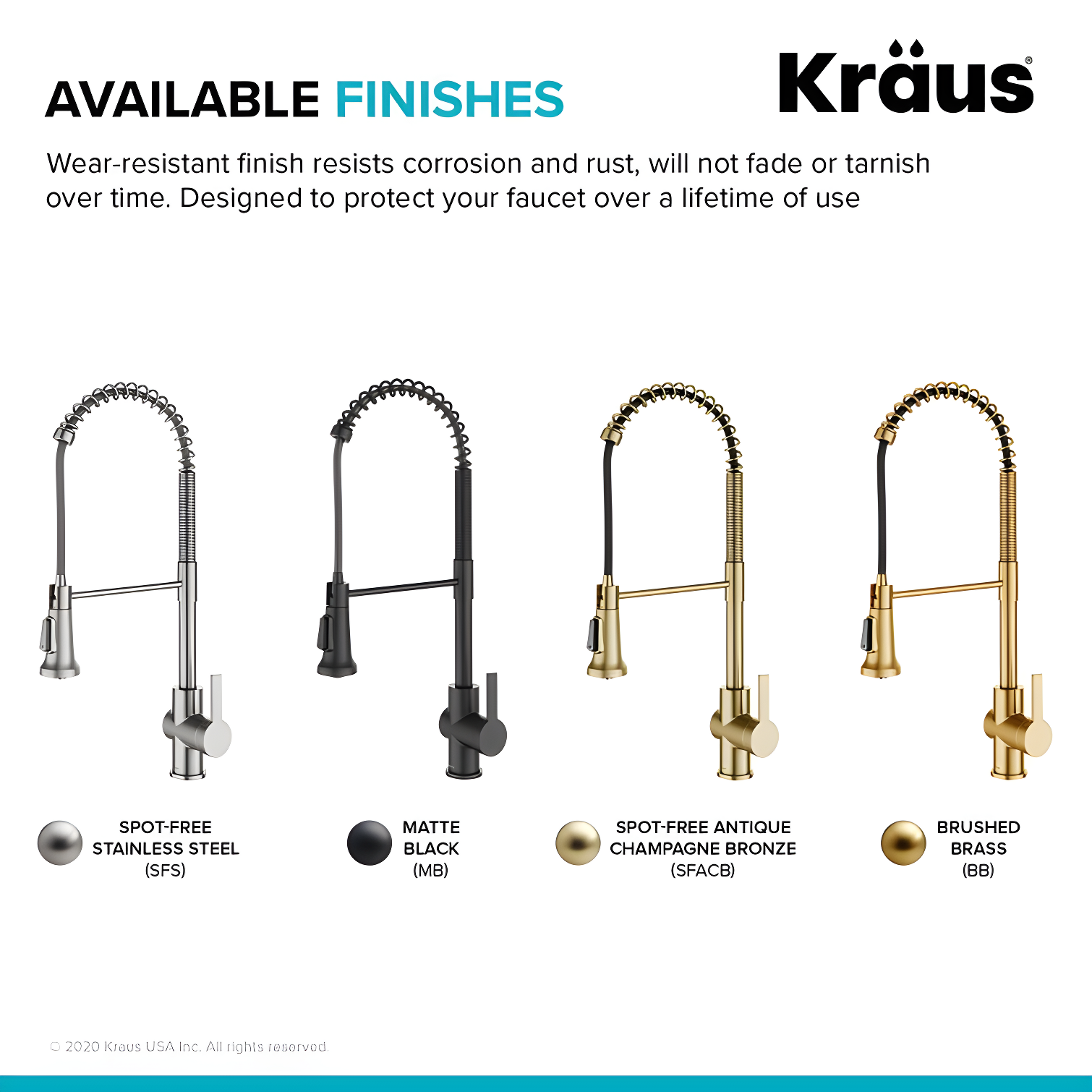 KRAUS Britt Commercial Style Single Handle Pull Down Kitchen Faucet