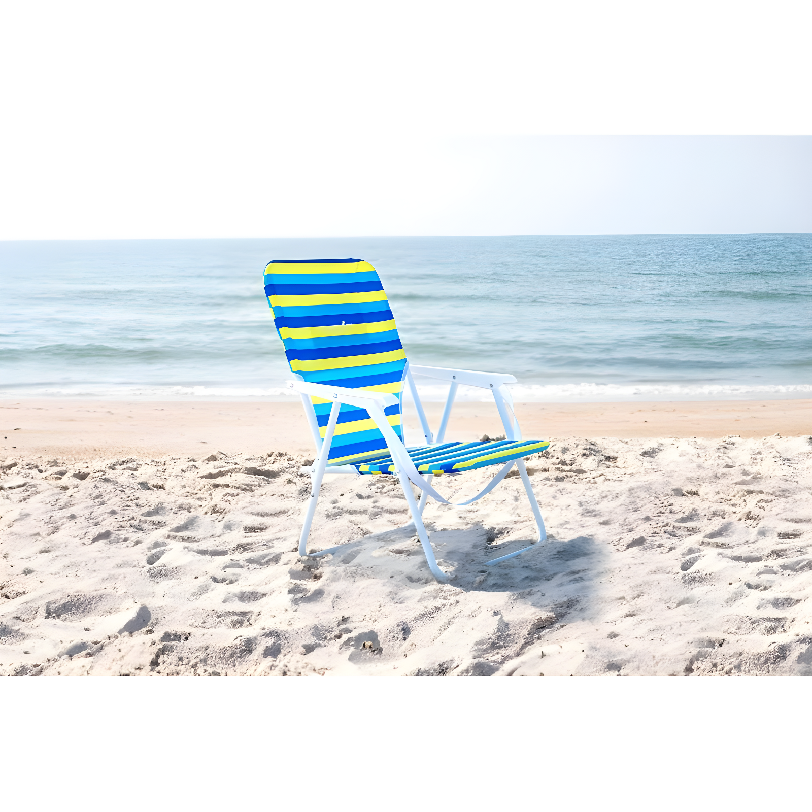 Caribbean Joe Burlap Folding Beach Chair