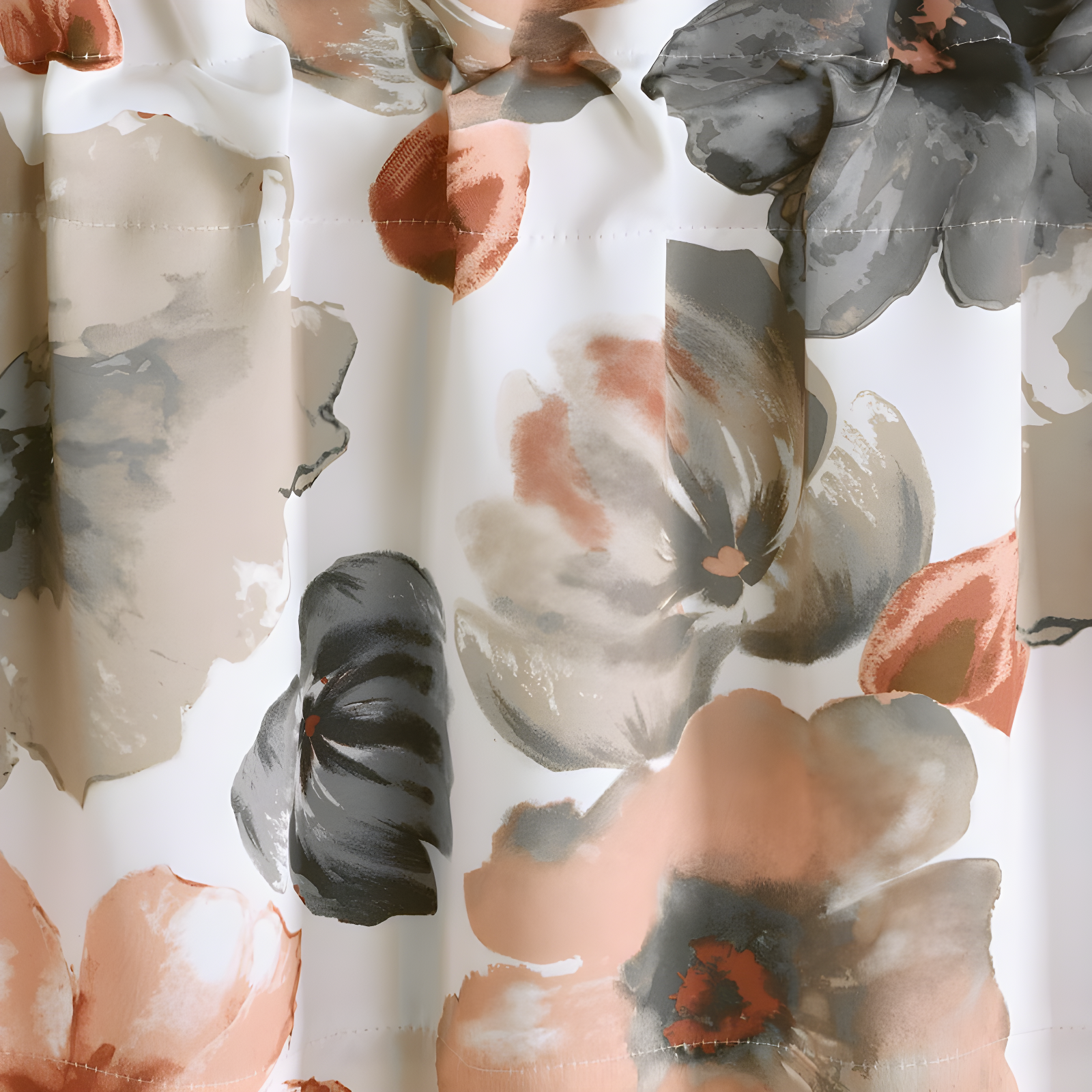 Lush Decor Leah Floral Tailored 52'' W Window Valance