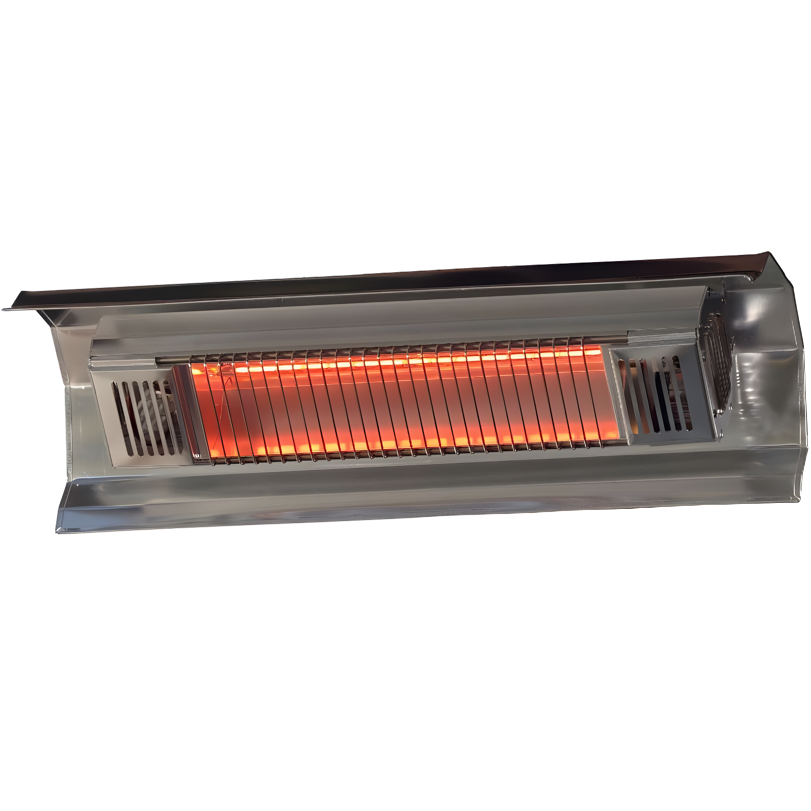 Fire Sense Wall Mounted Infrared Patio Heater 1500W Weatherproof for Indoor Outdoor-Stainless Steel